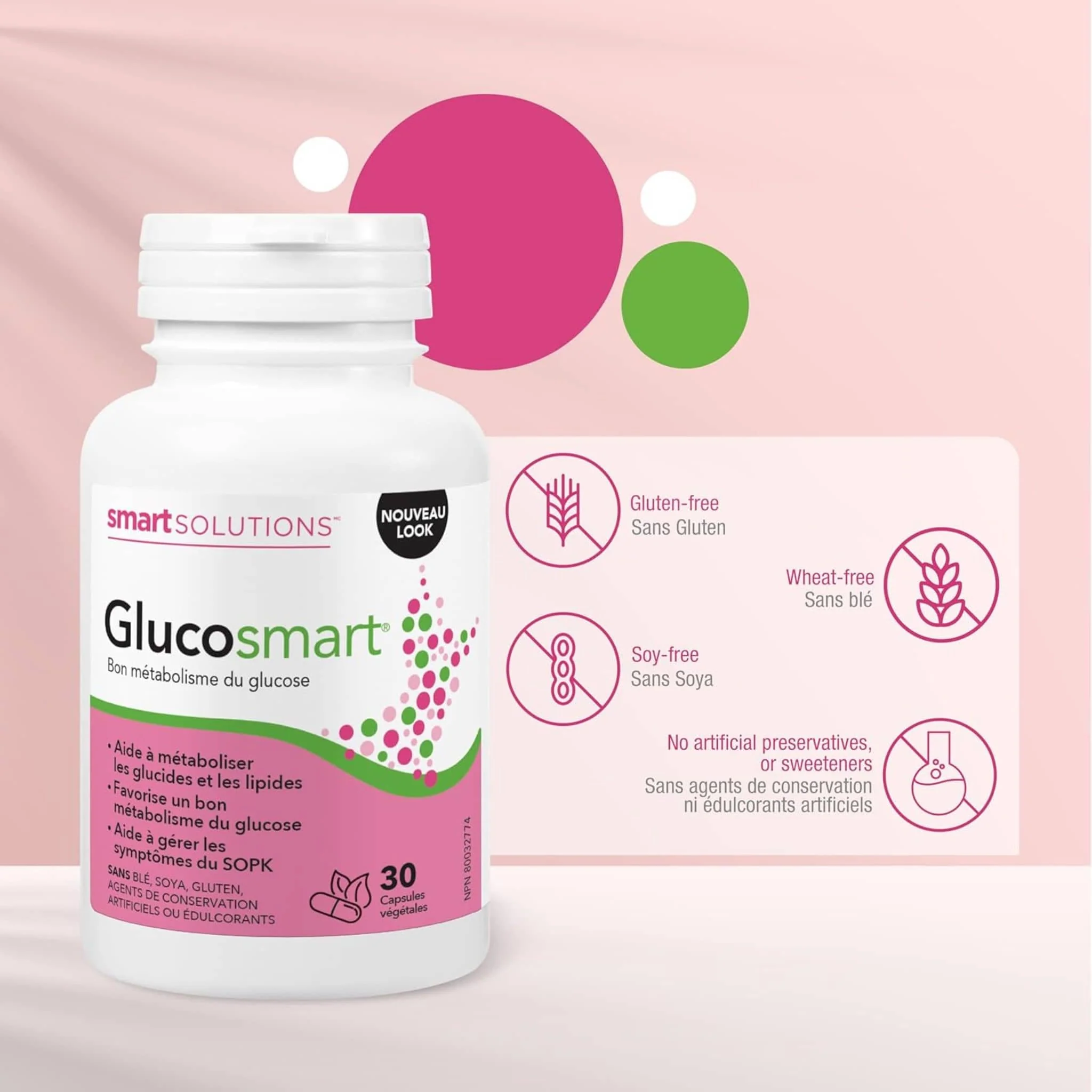 Smart Solutions Glucosmart, PCOS support, Healthy Glucose Metabolism, Supports Normal Ovulation - Image 5