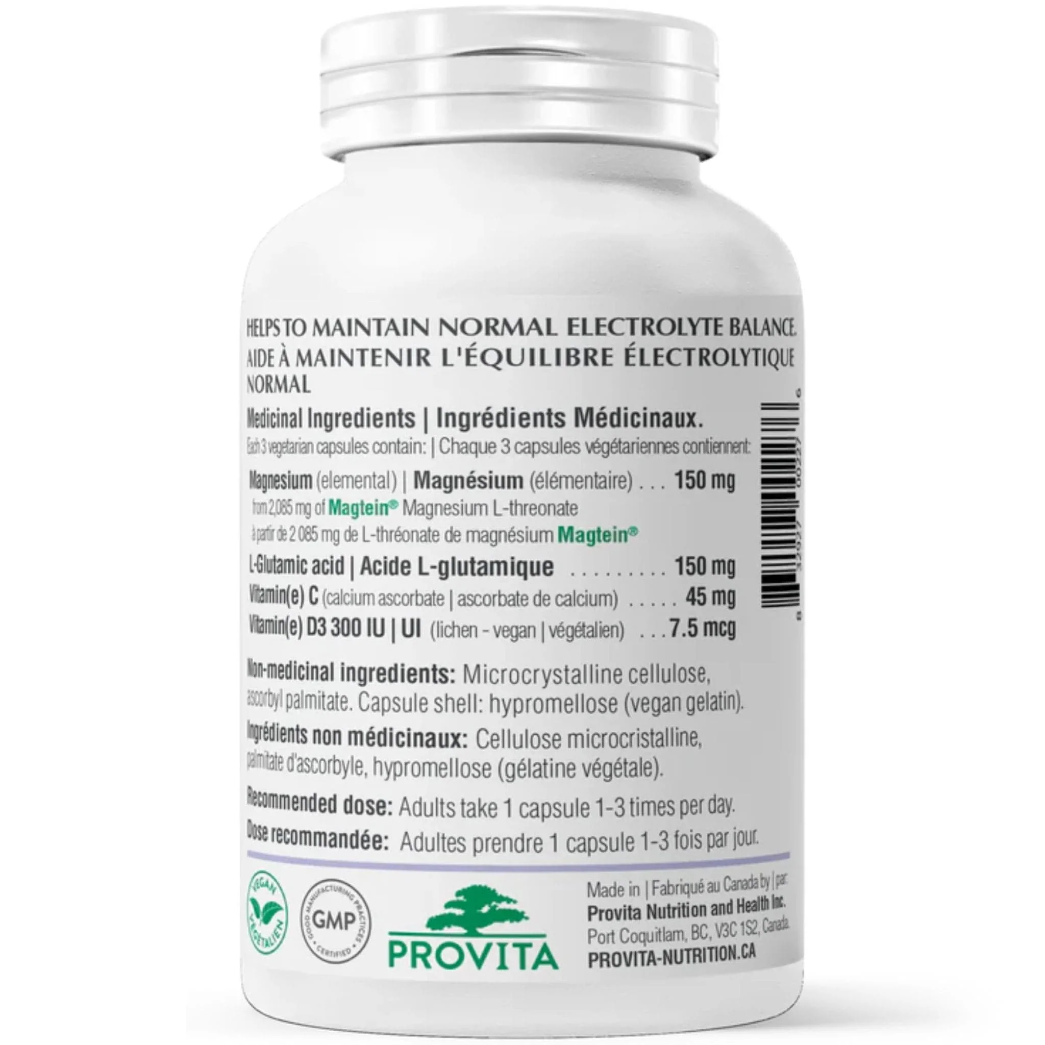 Provita Magnesium L-Threonate 50mg, 90 Capsules - Image 2