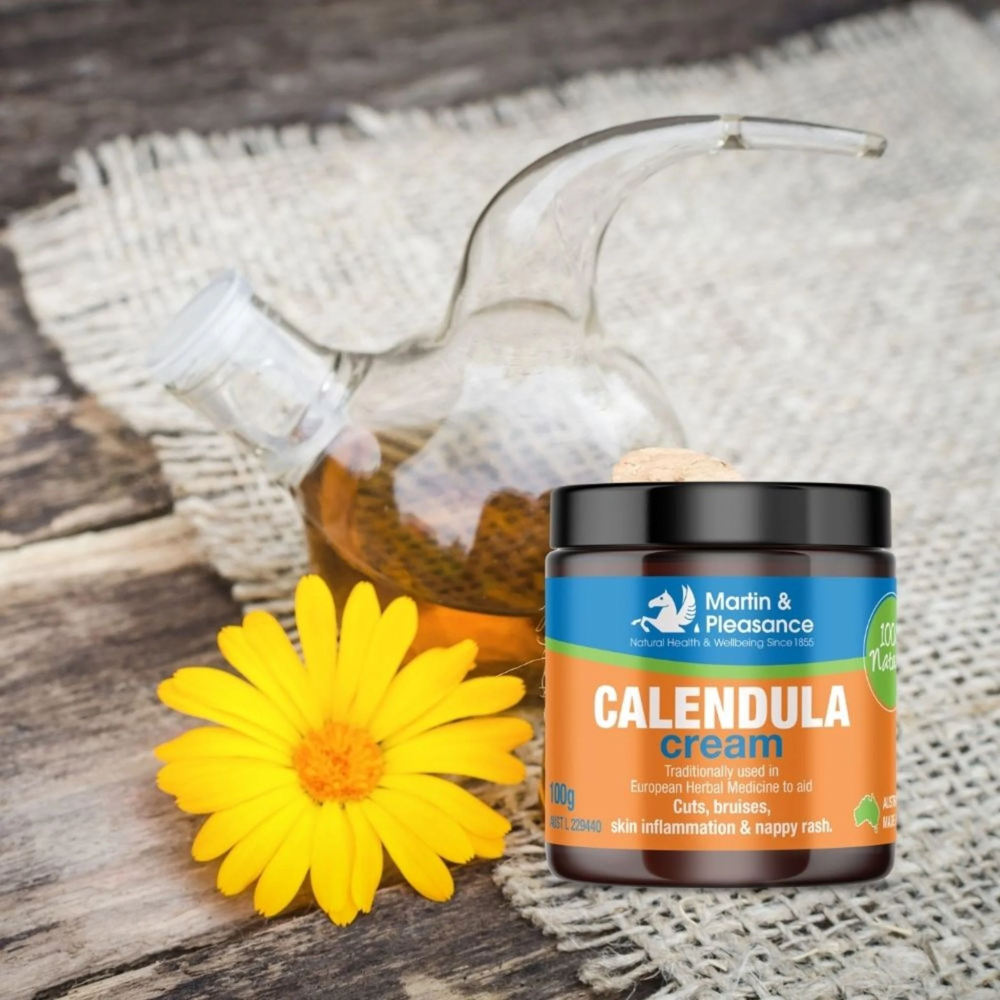 Martin & Pleasance Calendula Natural Herbal Cream, 100g - Image 4