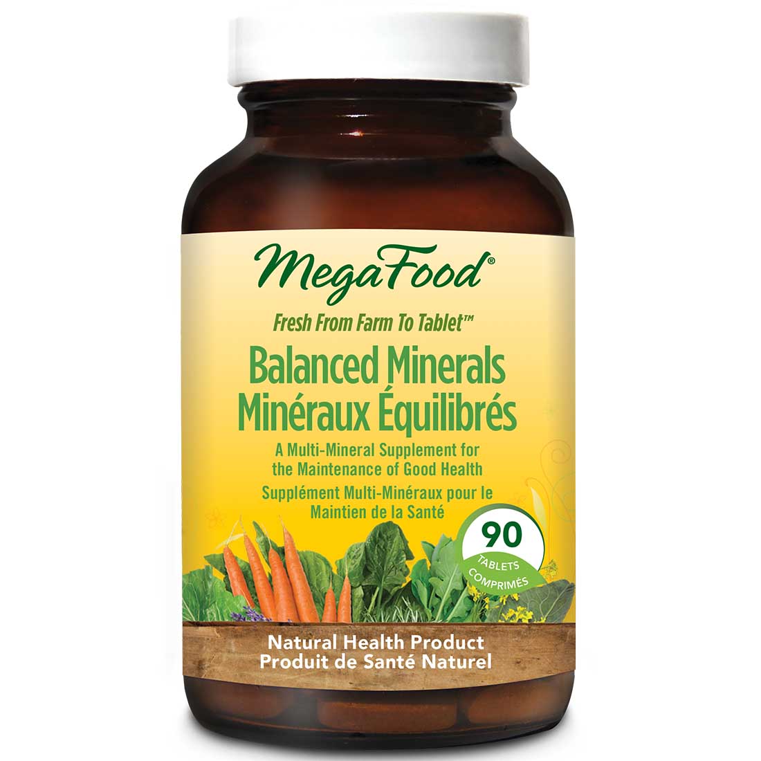 MegaFood Balanced Minerals, 90 Tablets