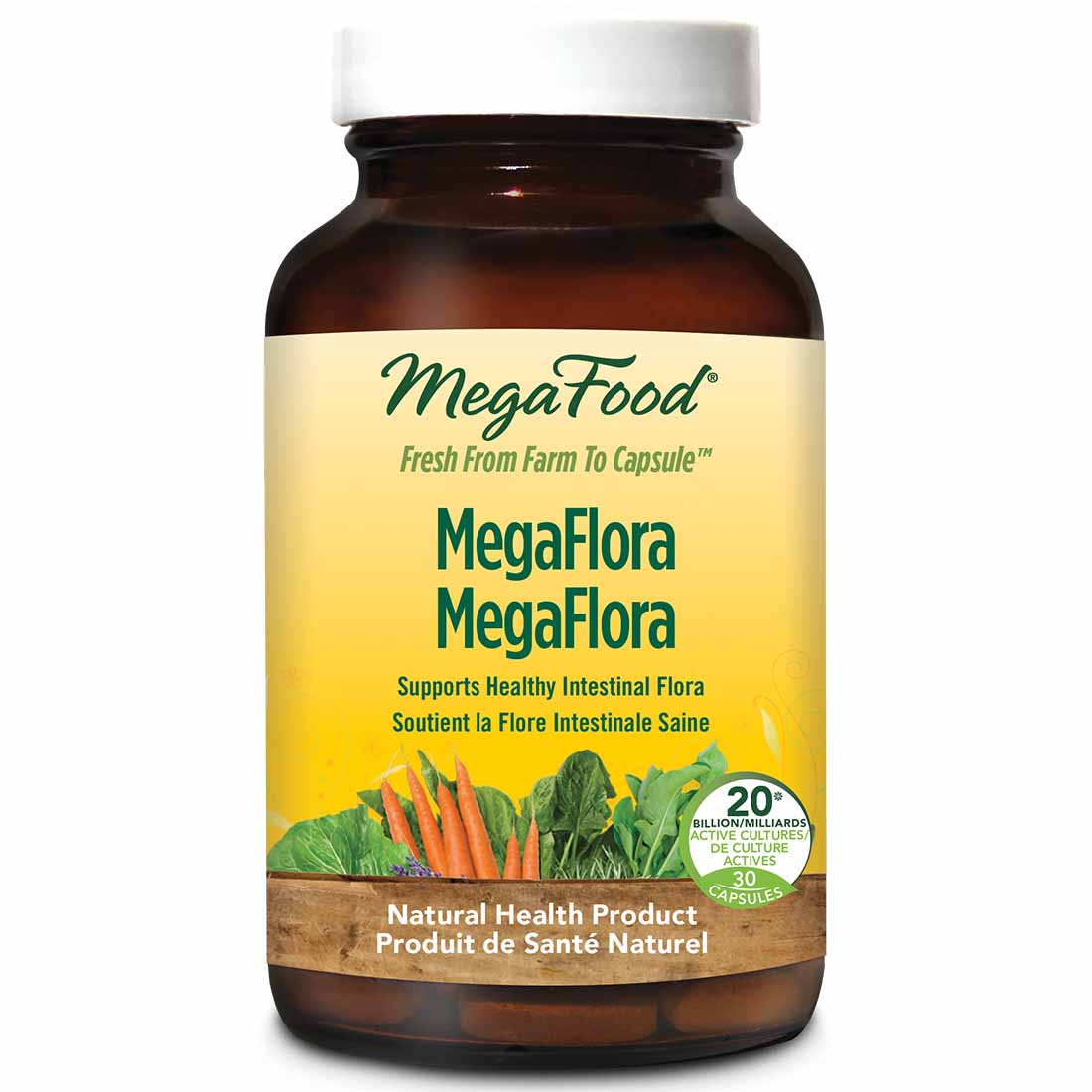 MegaFood MegaFlora Probiotic Supplement 20 Billion Active CFU - Image 2