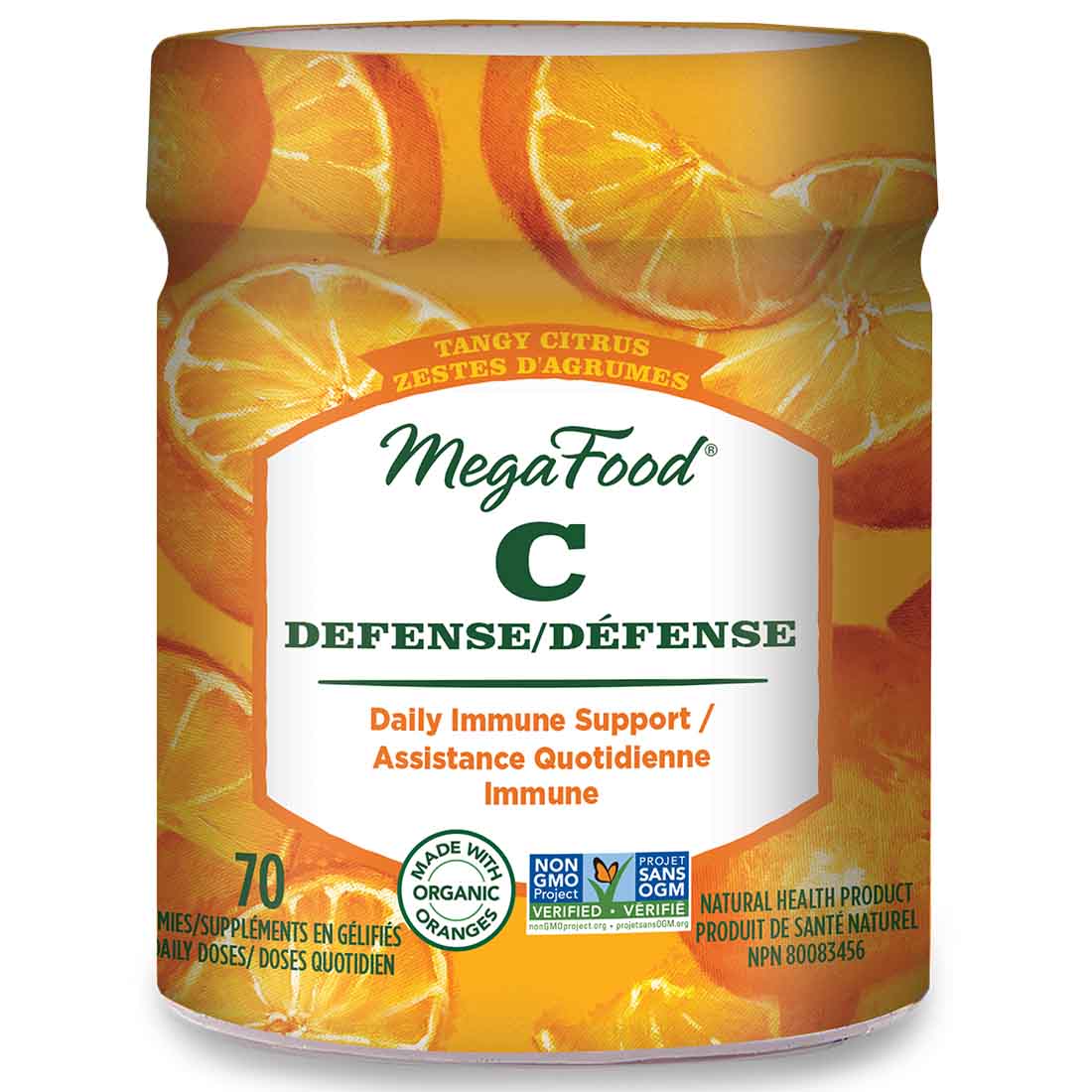 MegaFood Vitamin C Gummies, Tangy Citrus, 70 Gummies - Image 2