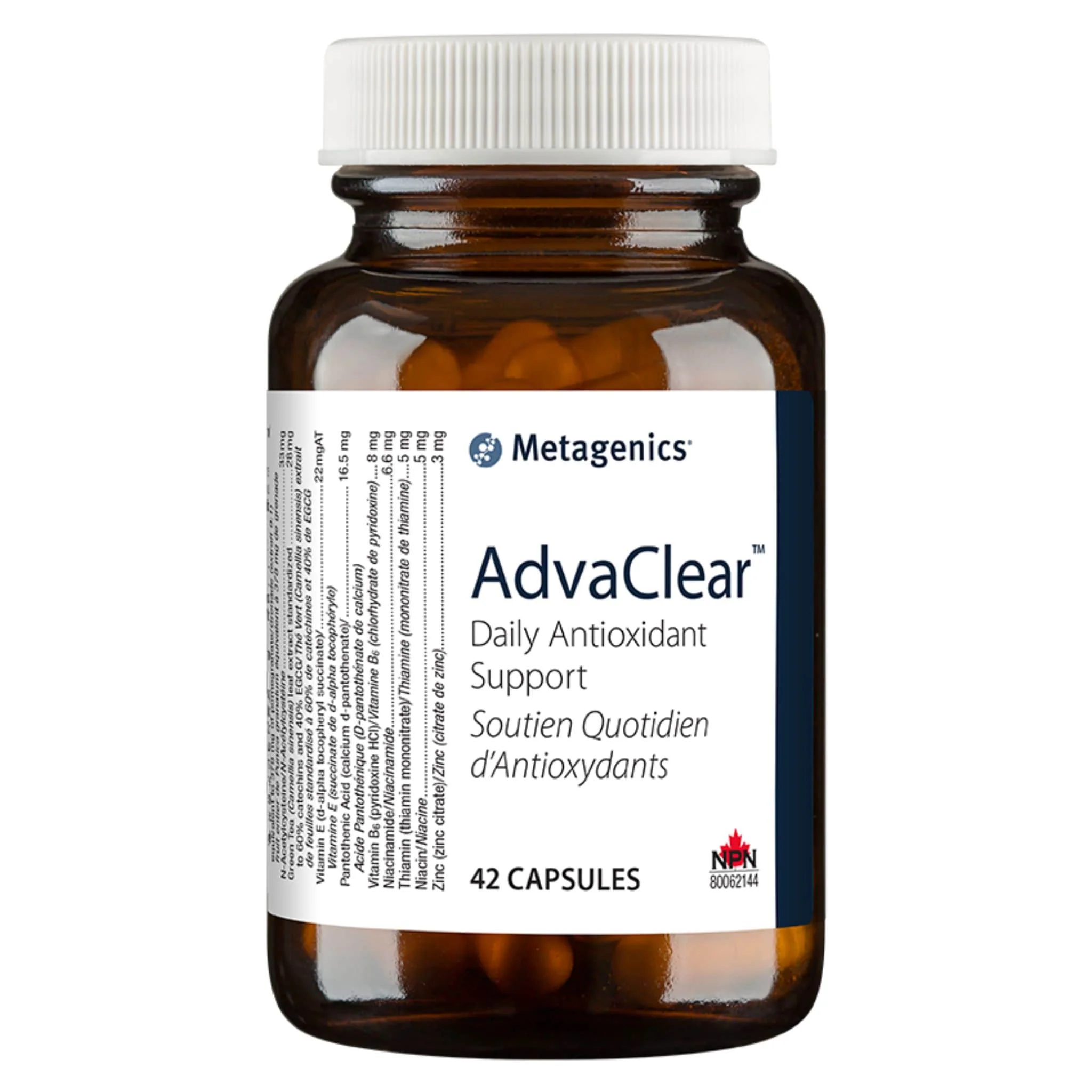 Metagenics AdvaClear, Daily Antioxidant Support, Capsules CLEARANCE 75% Off Exp 2/26 Final Sale