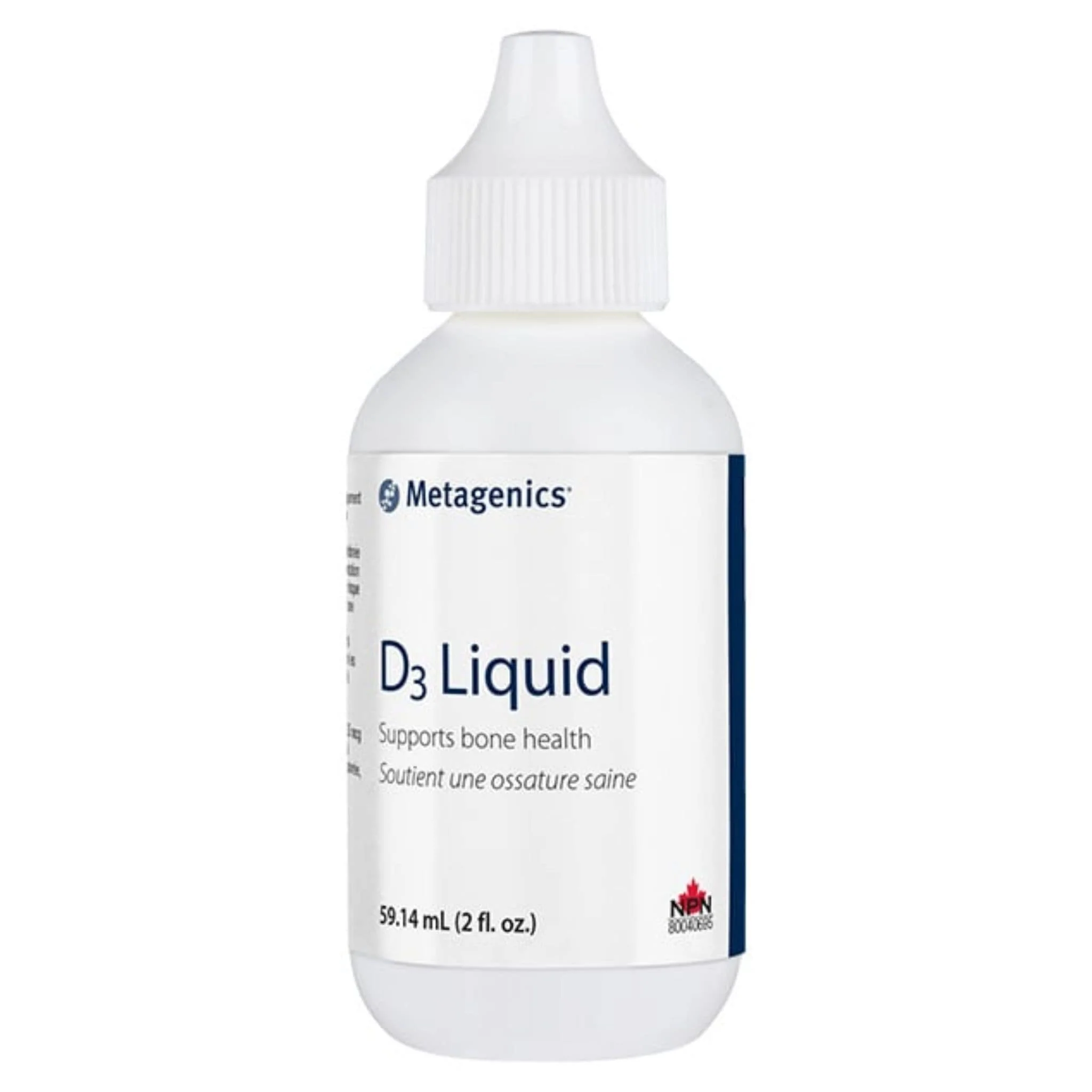 Metagenics D3 Liquid Vitamin D3, Supports Bone Health, 2,275 servings, 59ml
