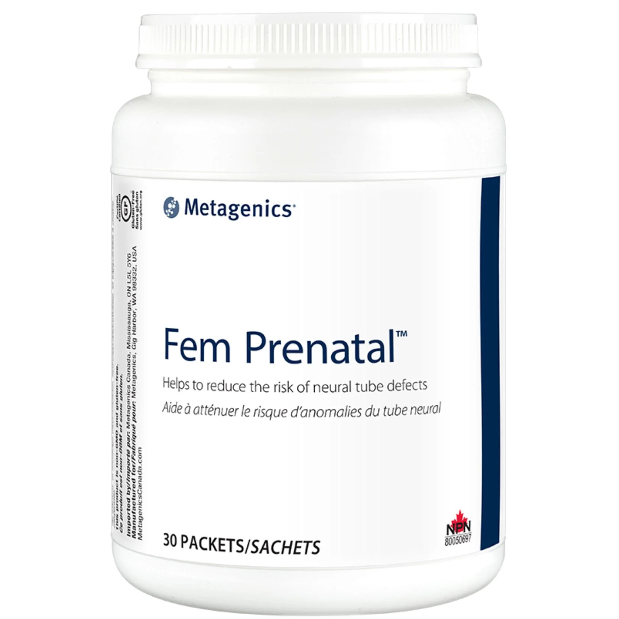 Metagenics Fem Prenatal, Helps to Reduce the Risk of Neural Tube Defects, 30 Pack CLEARANCE 75% Off Exp 4/26 Final Sale
