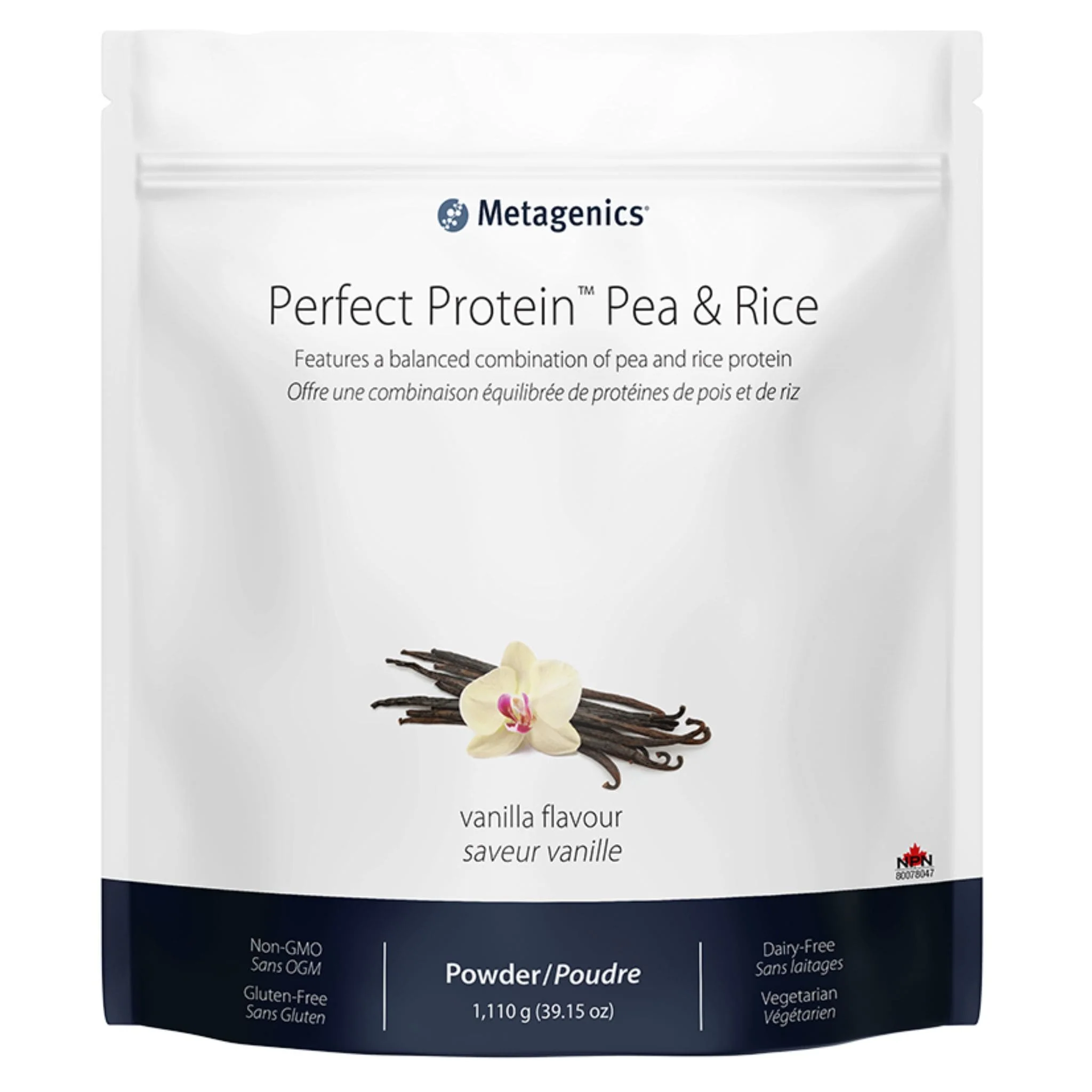 Metagenics Perfect Protein Pea and Rice, Powder, 30 Servings, 1110g-1210g CLEARANCE 75% Off Final Sale
