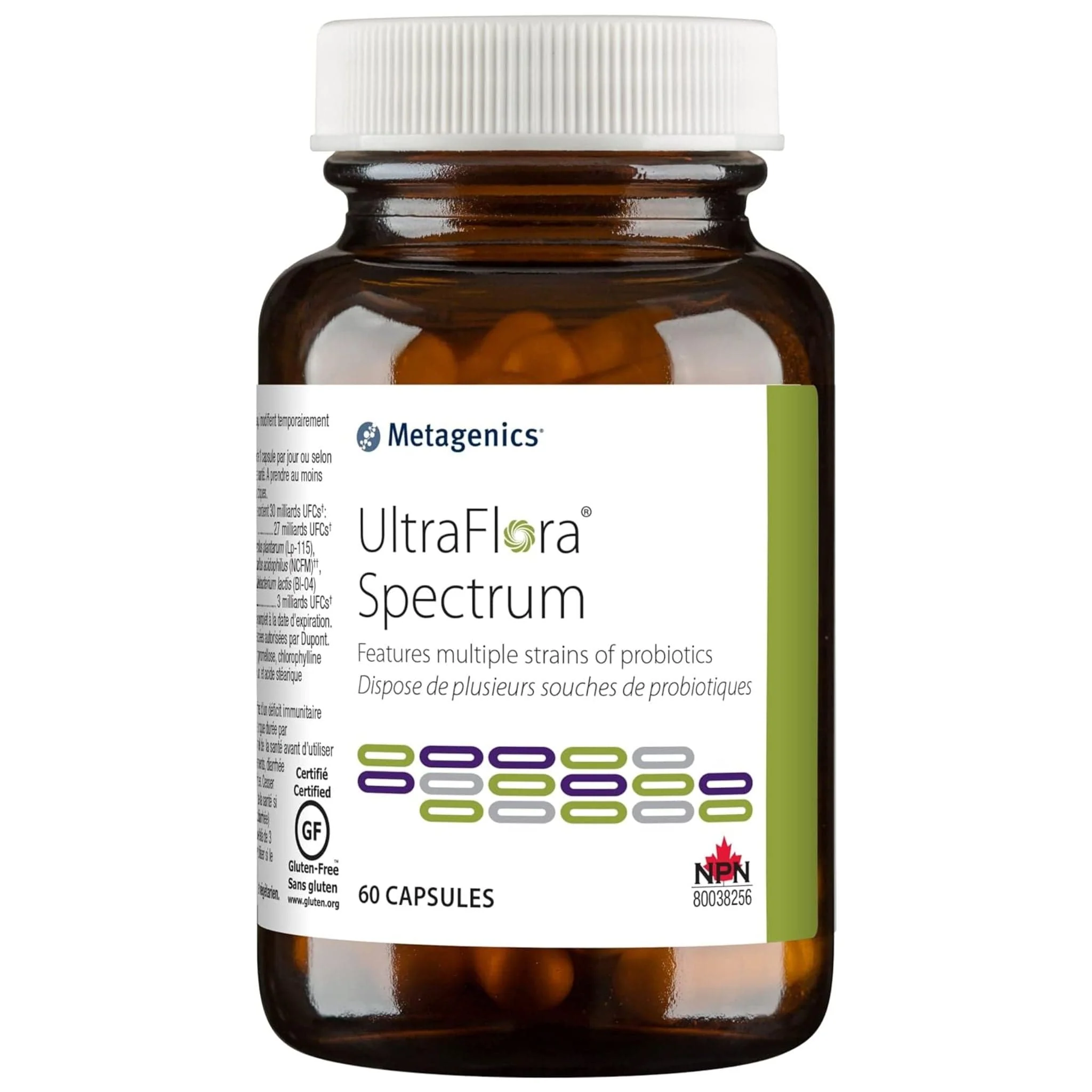 Metagenics UltraFlora Spectrum, Multiple Strains of Probiotics, Capsules CLEARANCE 25-50% Off Final Sale