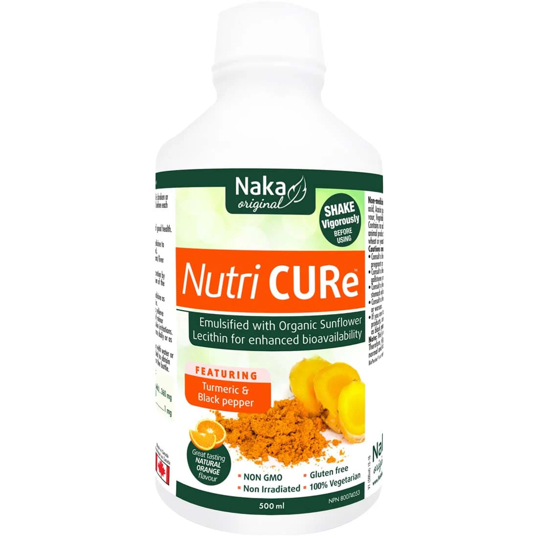 Naka Herbs Nutri CURe Turmeric Liquid (Emulsified with Organic Sunflower Oil), 500ml - Image 2