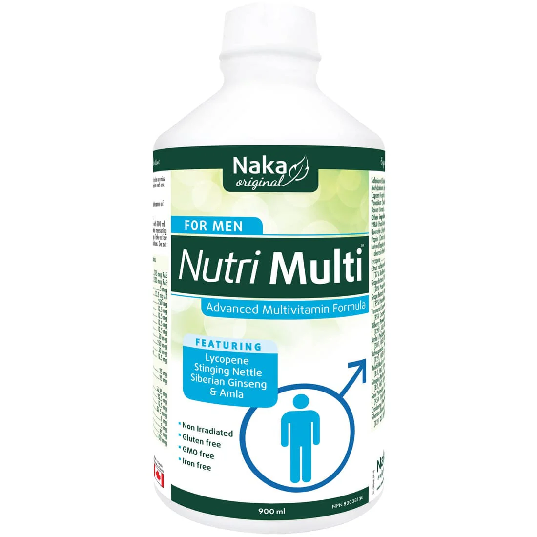 Naka Herbs Nutri Multi For Men, Liquid Men's Multivitamin, 900ml