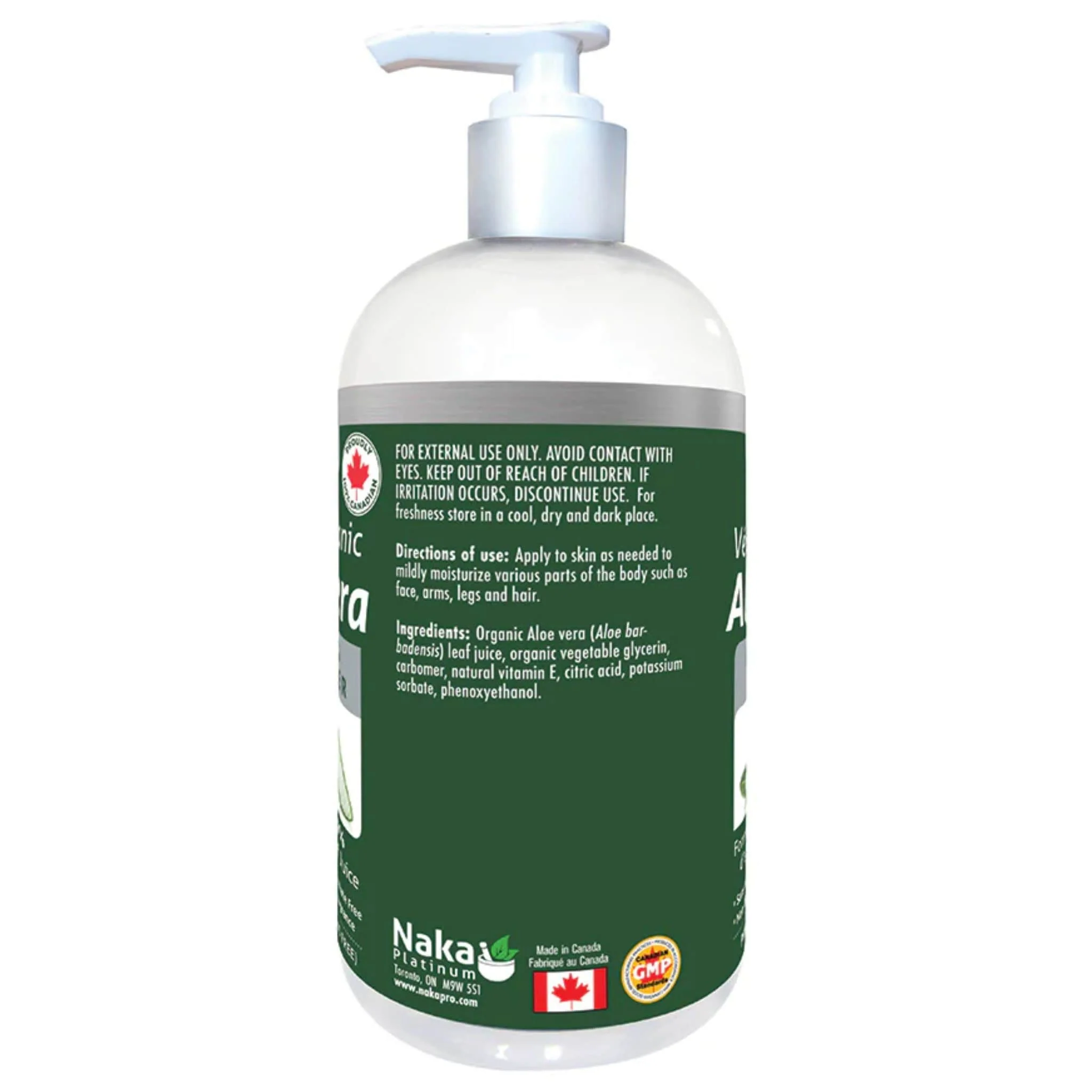 Naka Platinum Aloe Vera Gel Moisturizer Vegan + Organic (Made with 99% Pure Aloe Leaf Juice), 120-340ml - Image 2