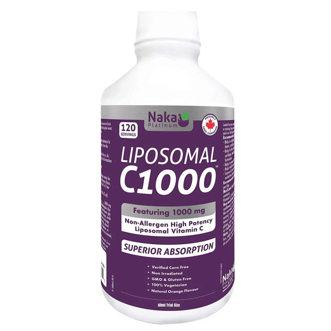 Naka Platinum Liposomal Vitamin C 1000mg C1000 Liquid Vitamin C, Fast delivery and High Absorption - Image 2