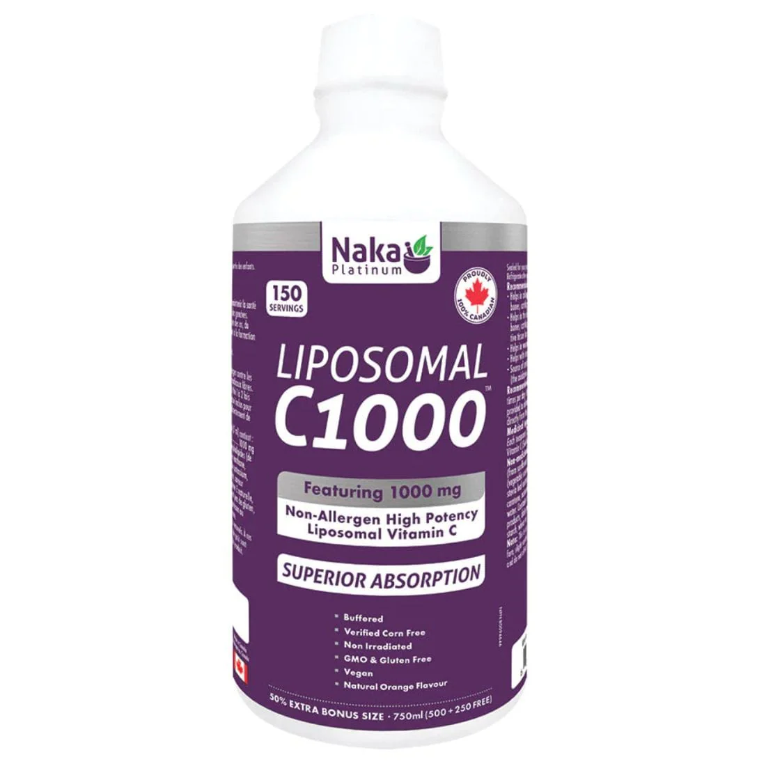Naka Platinum Liposomal Vitamin C 1000mg C1000 Liquid Vitamin C, Fast delivery and High Absorption - Image 3