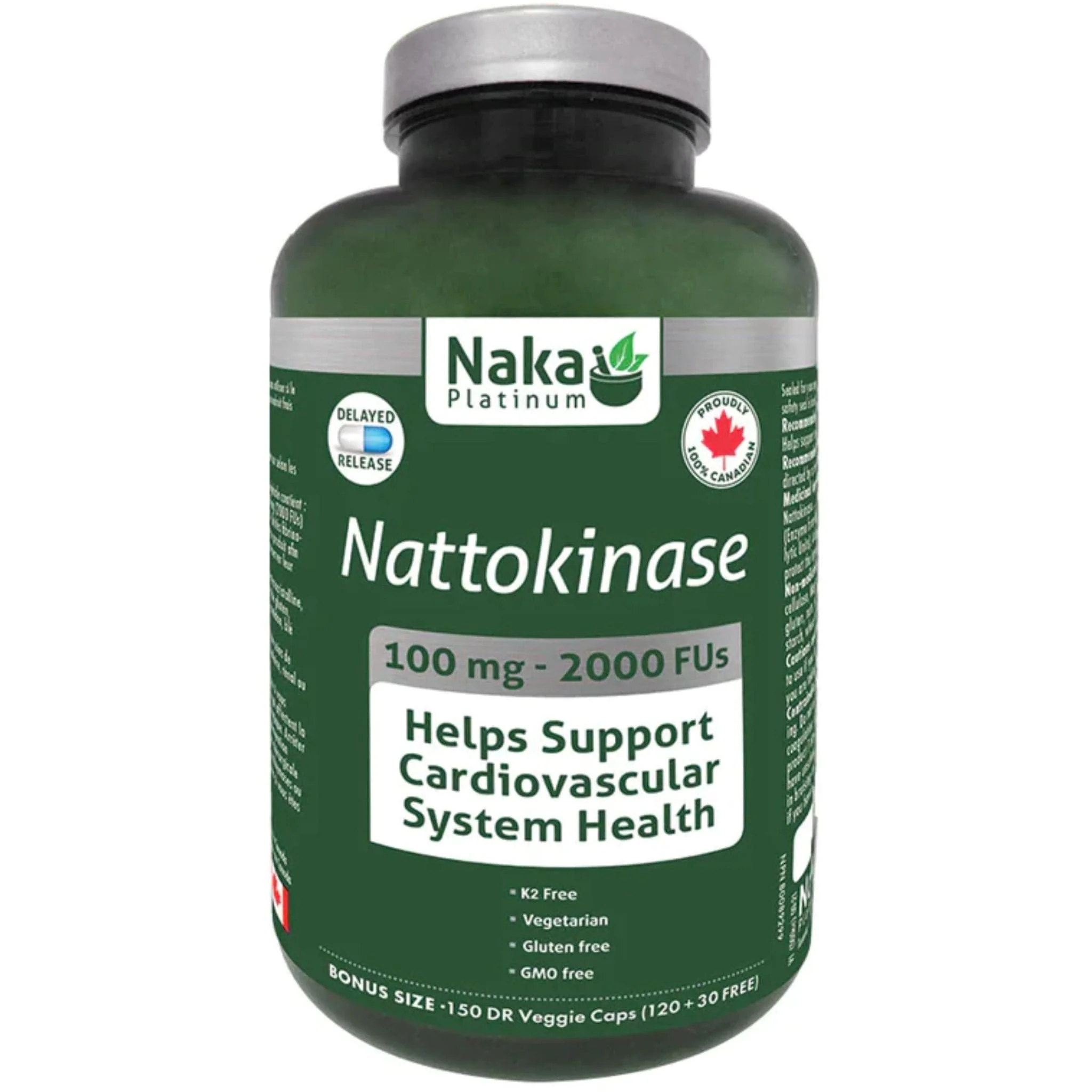 Naka Platinum Nattokinase 100mg Capsules, 2000FUs - Image 2