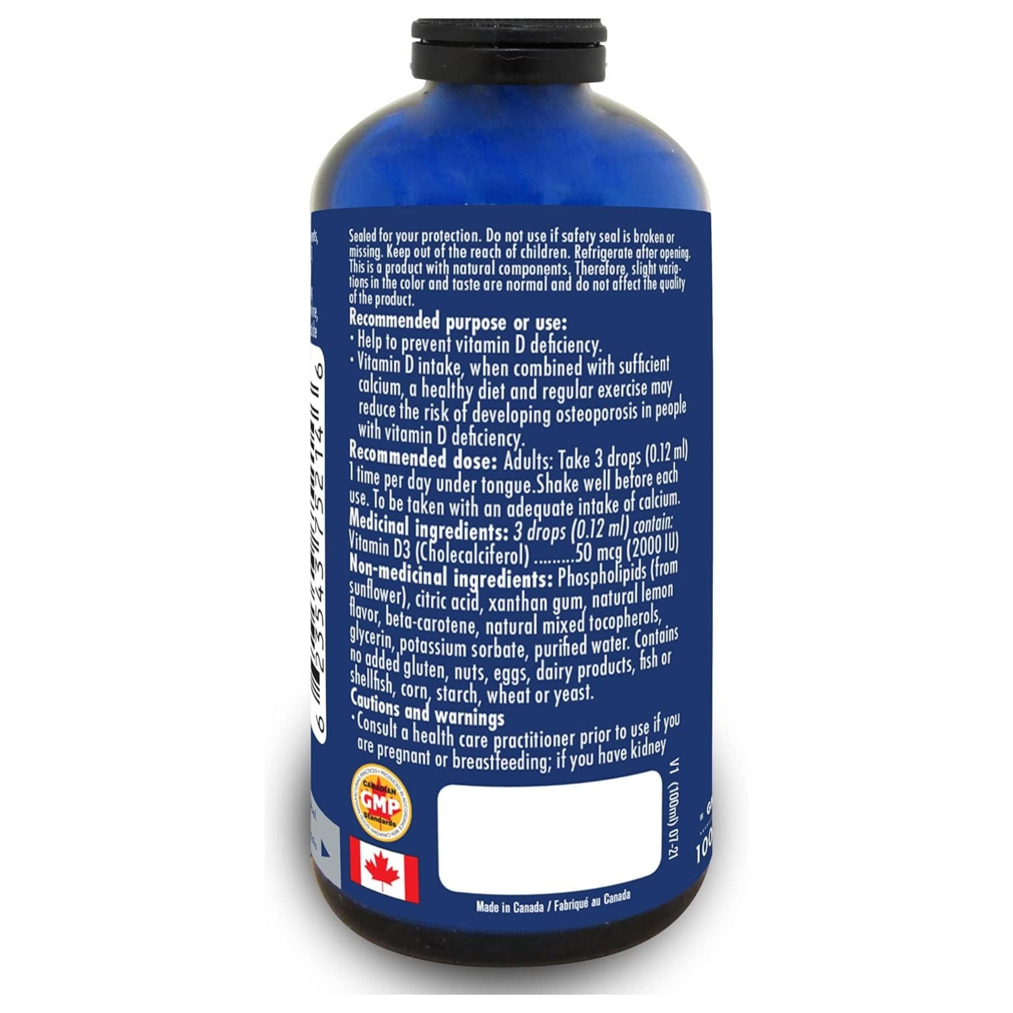 Naka Platinum Liposomal Vitamin D3 2000IU, 100ml - Image 2