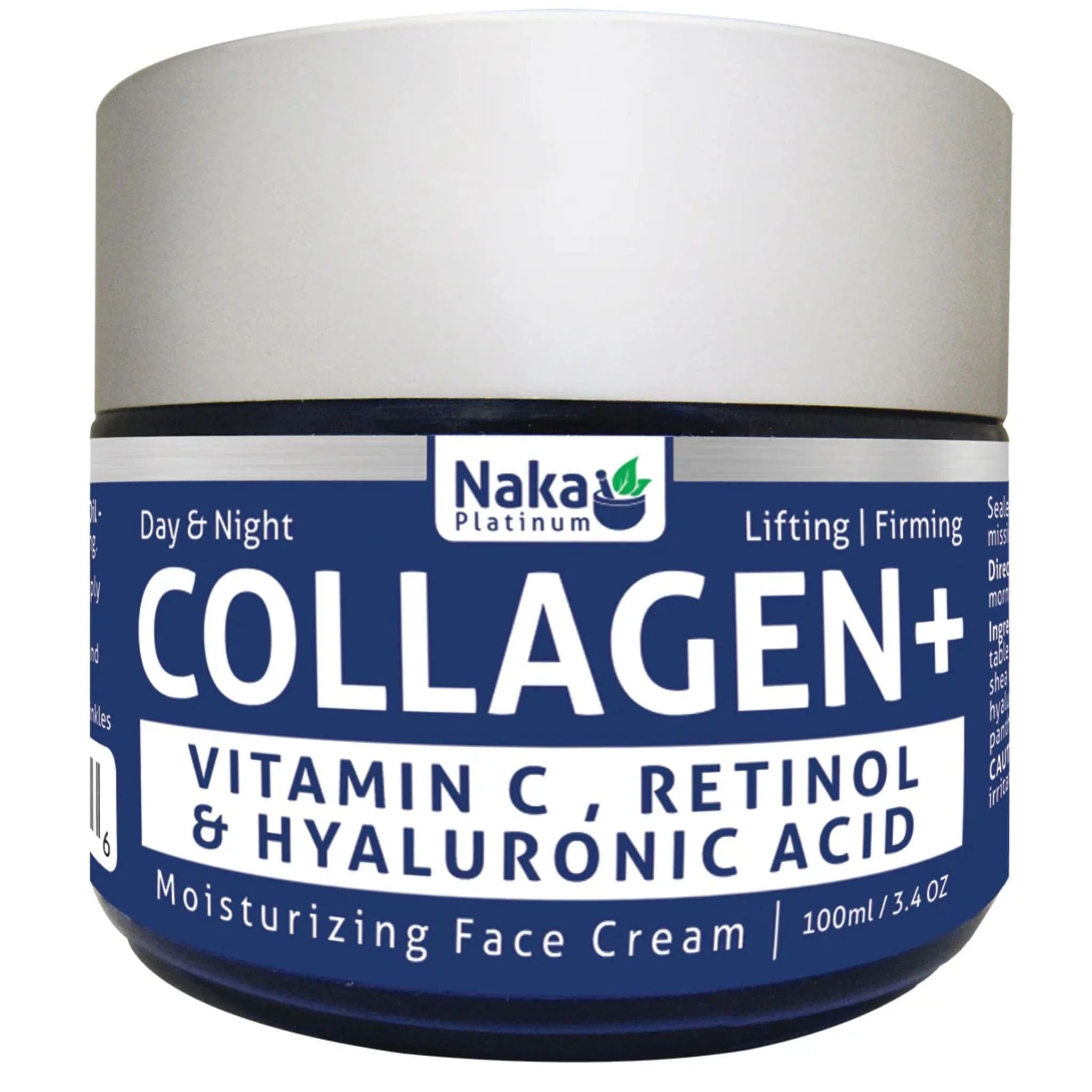 Naka Platinum Collagen+ with Vitamin C, Retinol, Hyaluronic Acid Face Cream, Day and Night, 100ml