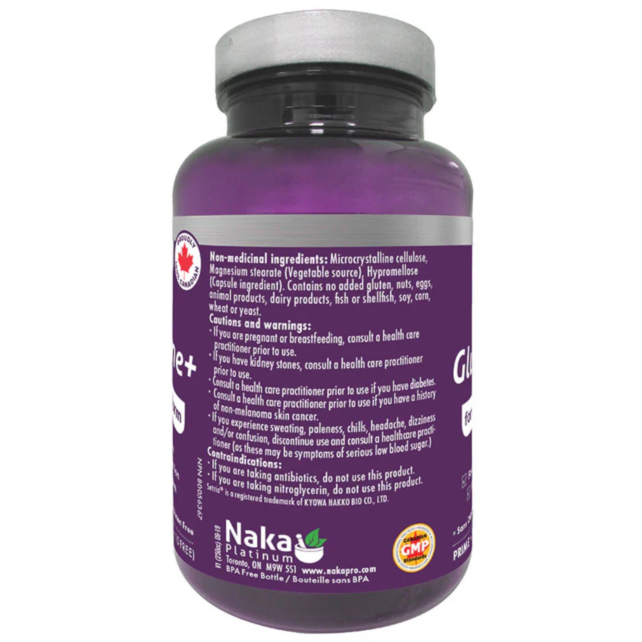 Naka Platinum Glutathione+ 125mg, Setria Glutathione for Detox, Immune Support, and Antioxidant Protection, 75 Vegetable Capsules - Image 2