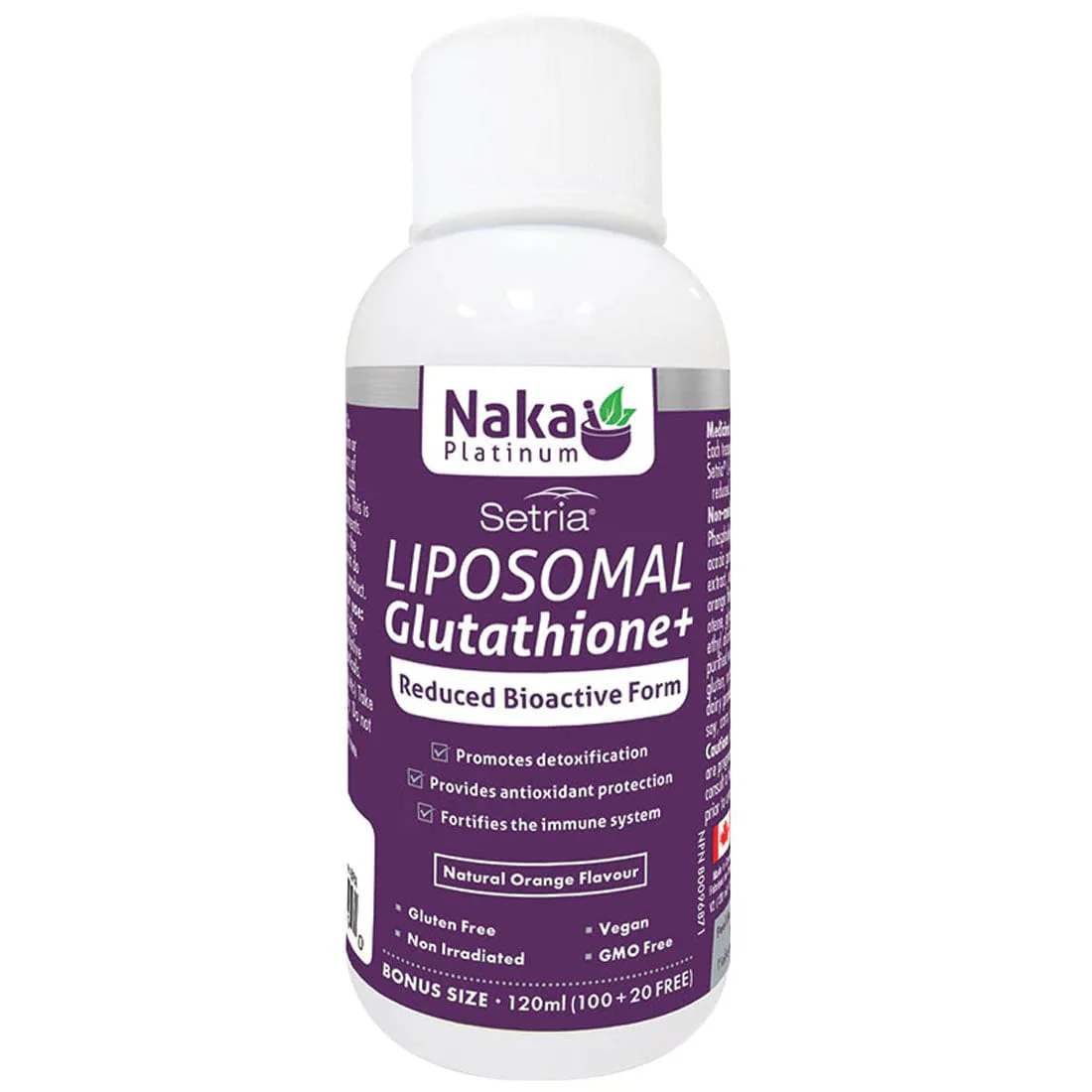 Naka Platinum Liposomal Glutathione, 120ml