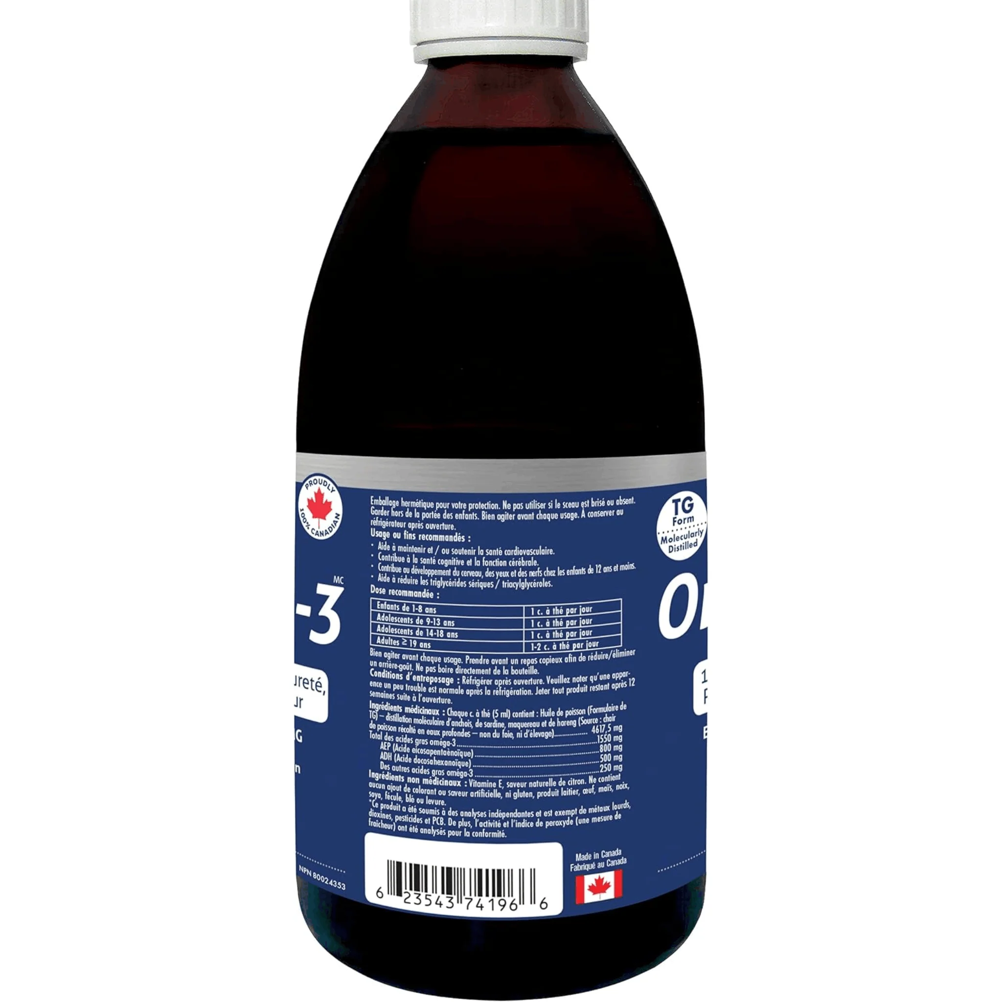 Naka Platinum Pro Omega-3 Fish Oil Liquid, EPA 800mg, DHA 500mg, Tested for Purity and Freshness, 500ml - Image 6