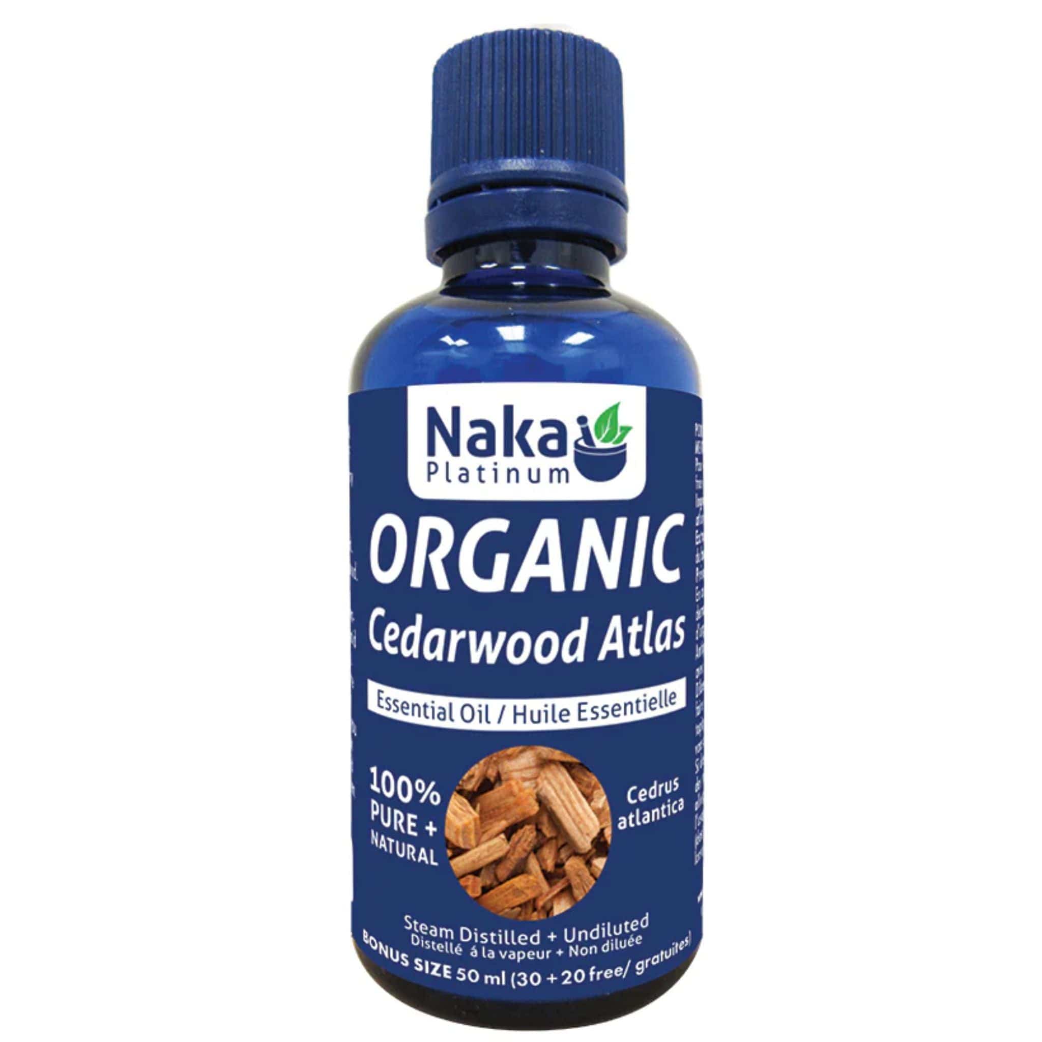 Naka Platinum Cedarwood Atlas Essential Oil, 50ml