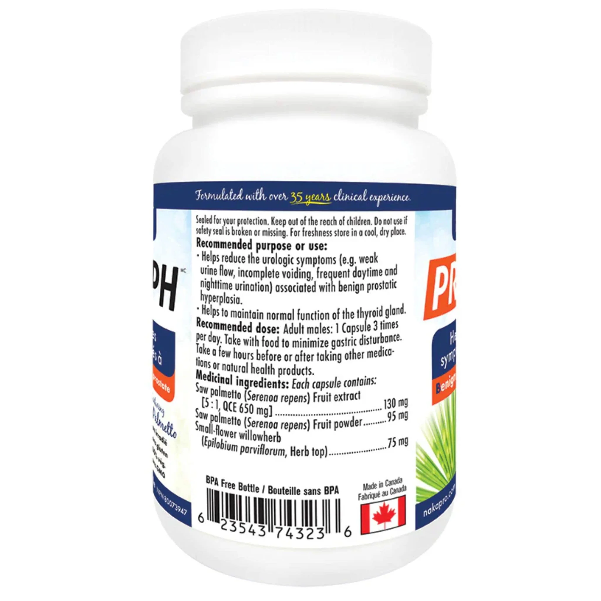 Naka Pro BPH Prostate Formula, 90 Vegetable Capsules - Image 2
