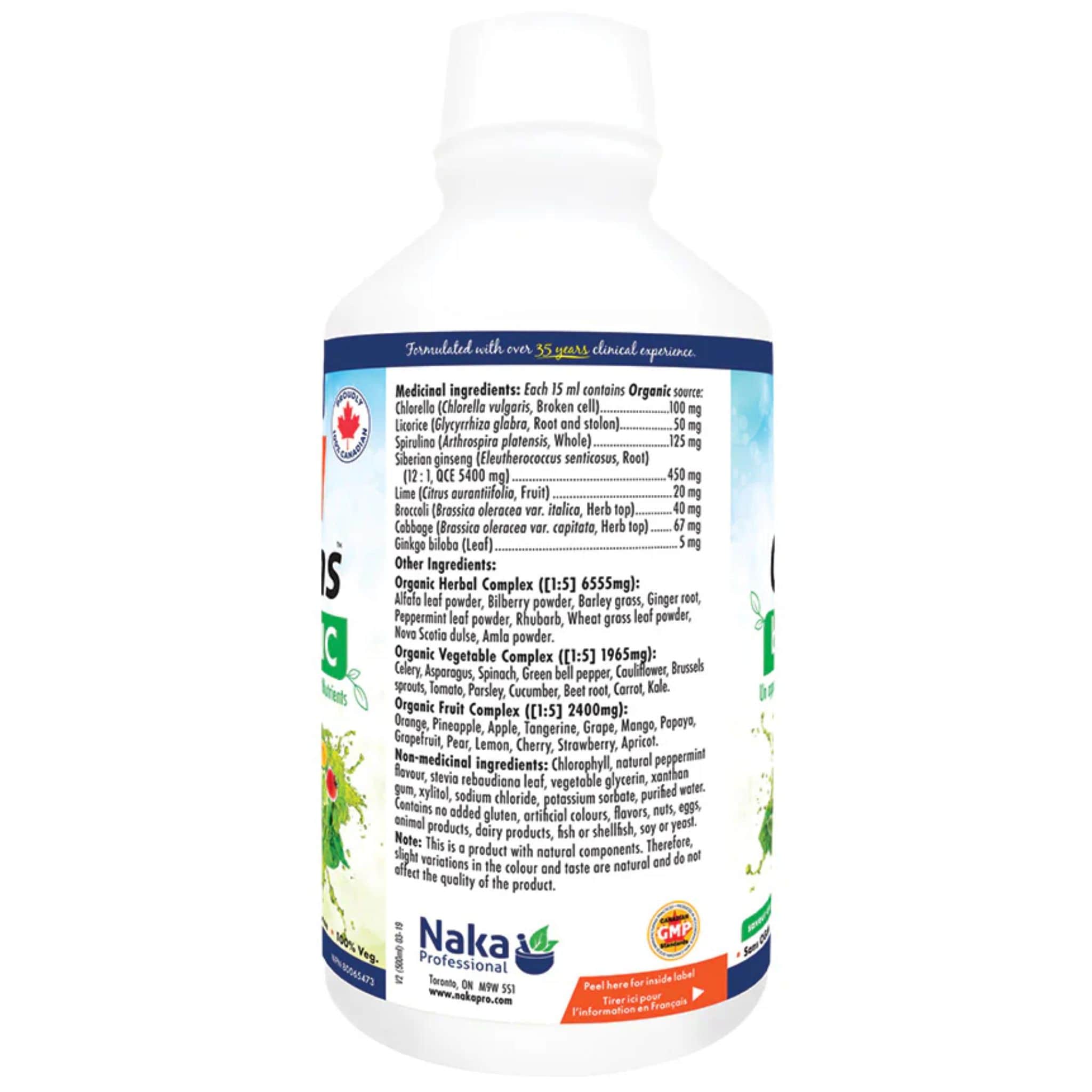 Naka Pro Greens Organic, Liquid Superfood with Antioxidants, Energy and Detox Support, 500ml - Image 3