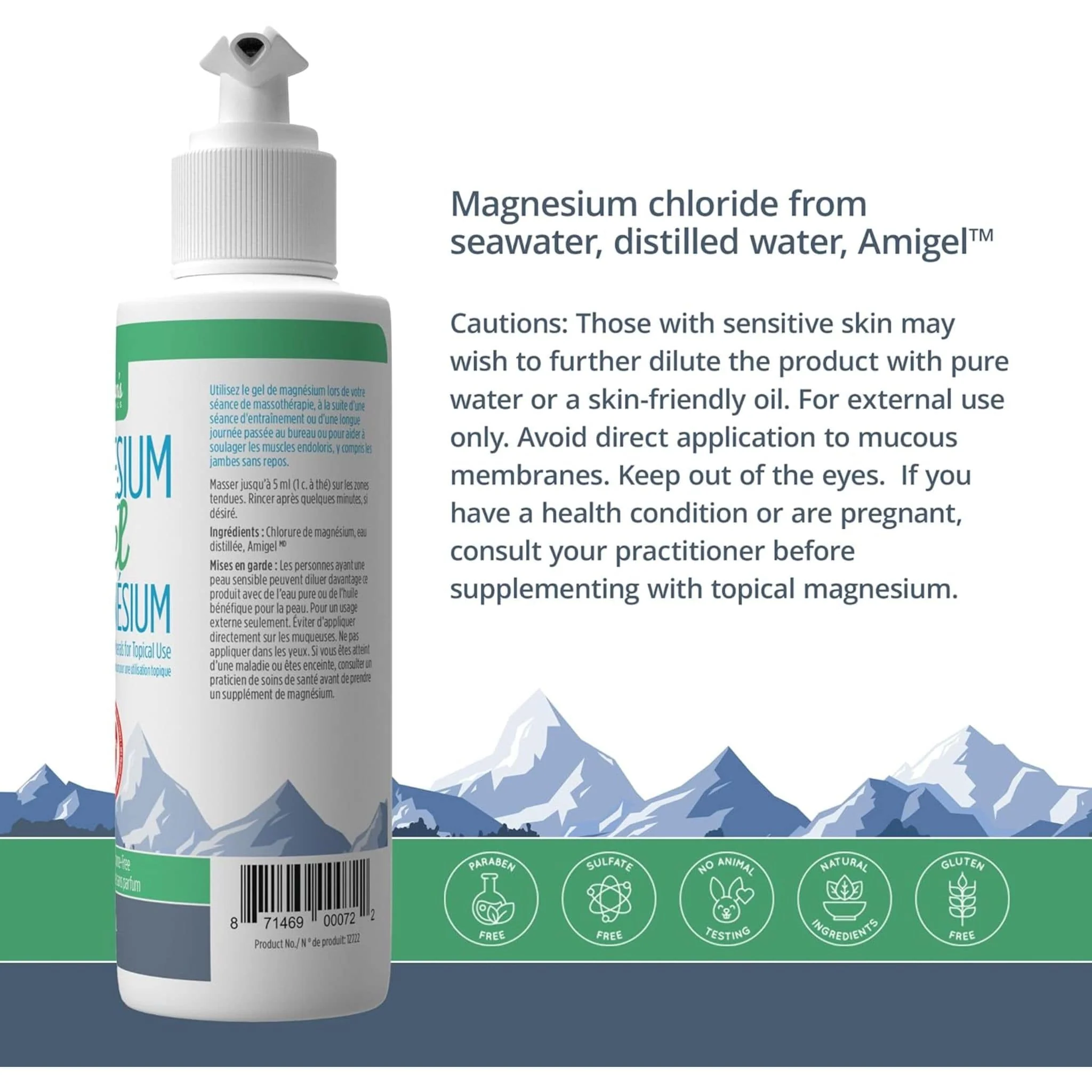 Natural Calm Magnesium Gel For Muscle Tension, Restless Leg, Muscle Aches and Pains - Image 4
