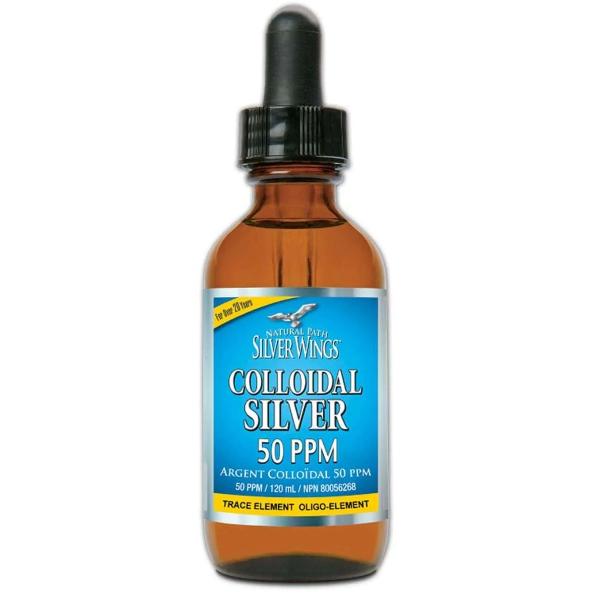 Natural Path Silver Wings Colloidal Silver 50 PPM Dropper, Liquid, Supports Immune Health, 60-120ml - Image 4