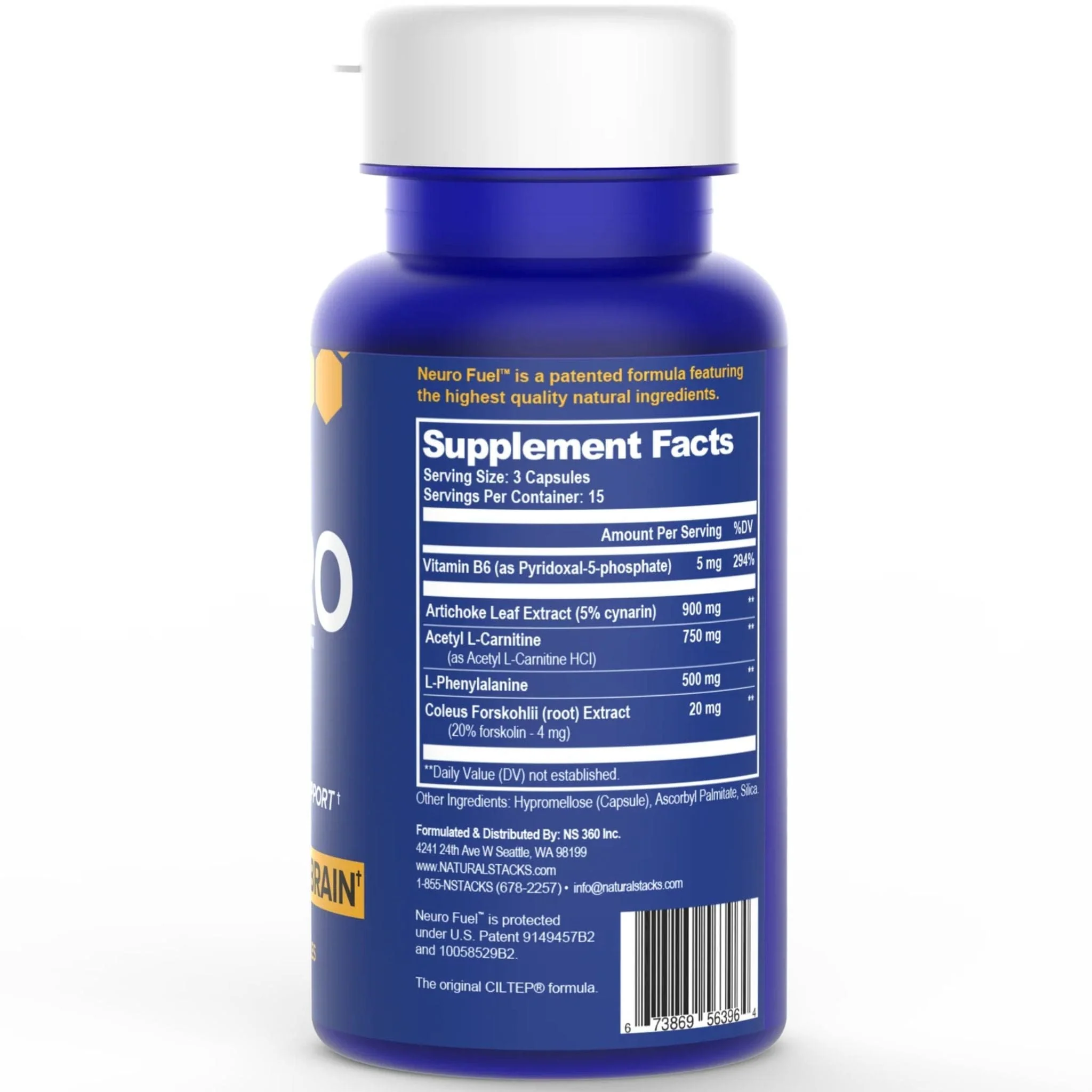 Natural Stacks Neuro Fuel, 45 Capsules - Image 2