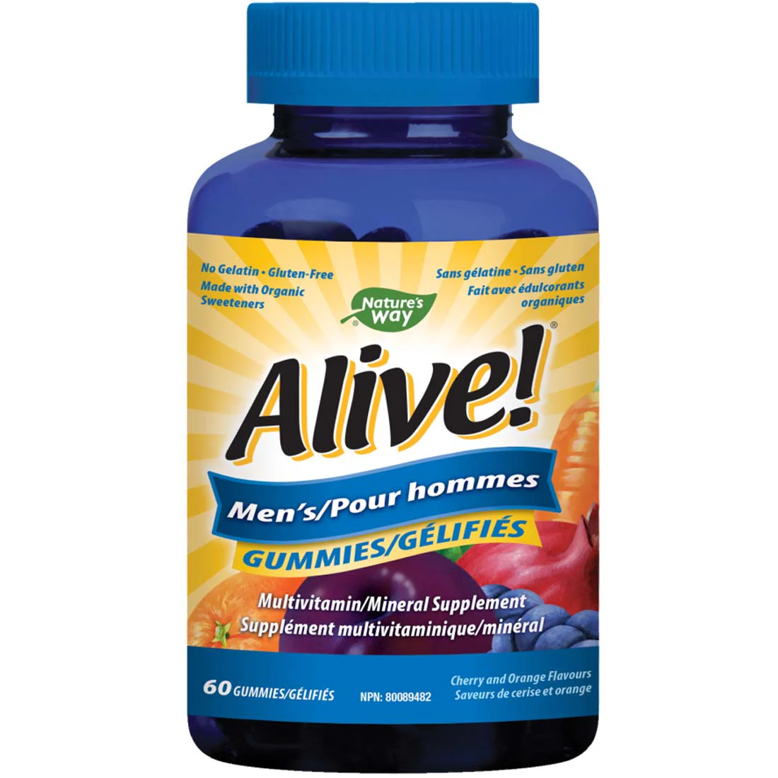 Nature's Way Alive! Men's Gummies Multivitamin & Multimineral Supplement, 60 Gummies - Image 2