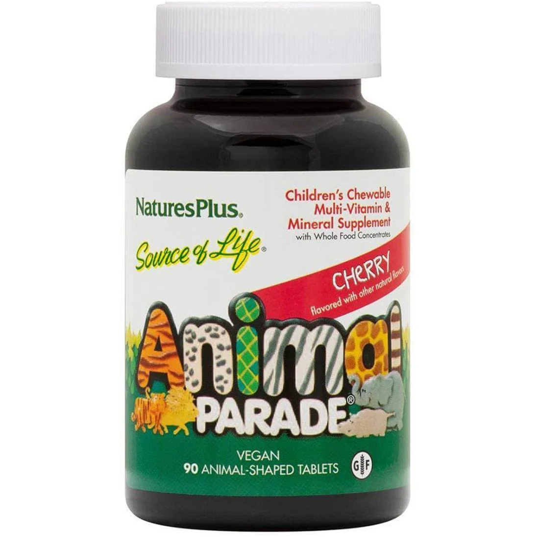 Nature's Plus Animal Parade Chewable Multivitamin & Multimineral for Kids, Assorted Natural Flavours - Image 3