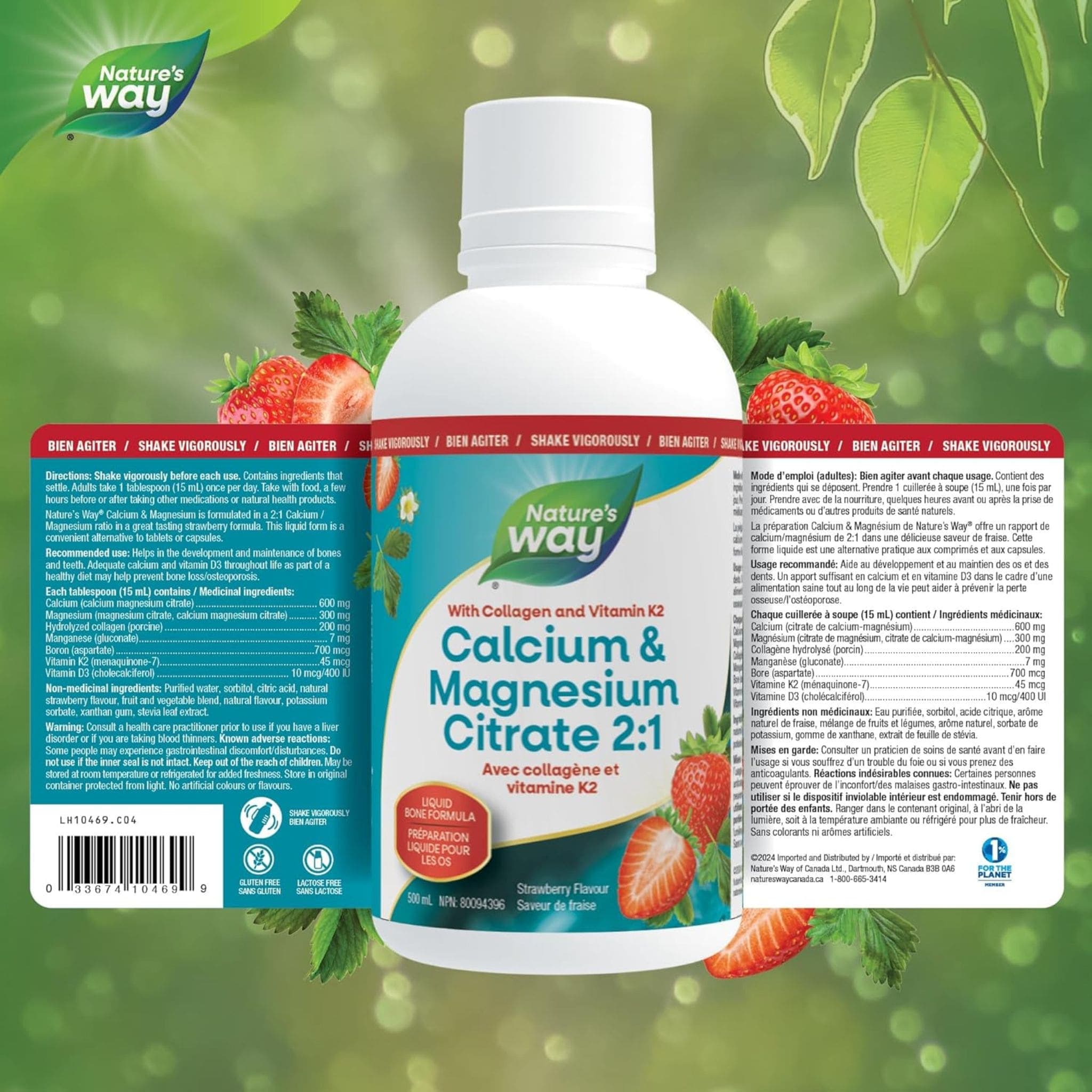 Nature's Way Calcium & Magnesium Citrate (2:1) with Vitamin K2 & Collagen, 500ml - Image 18