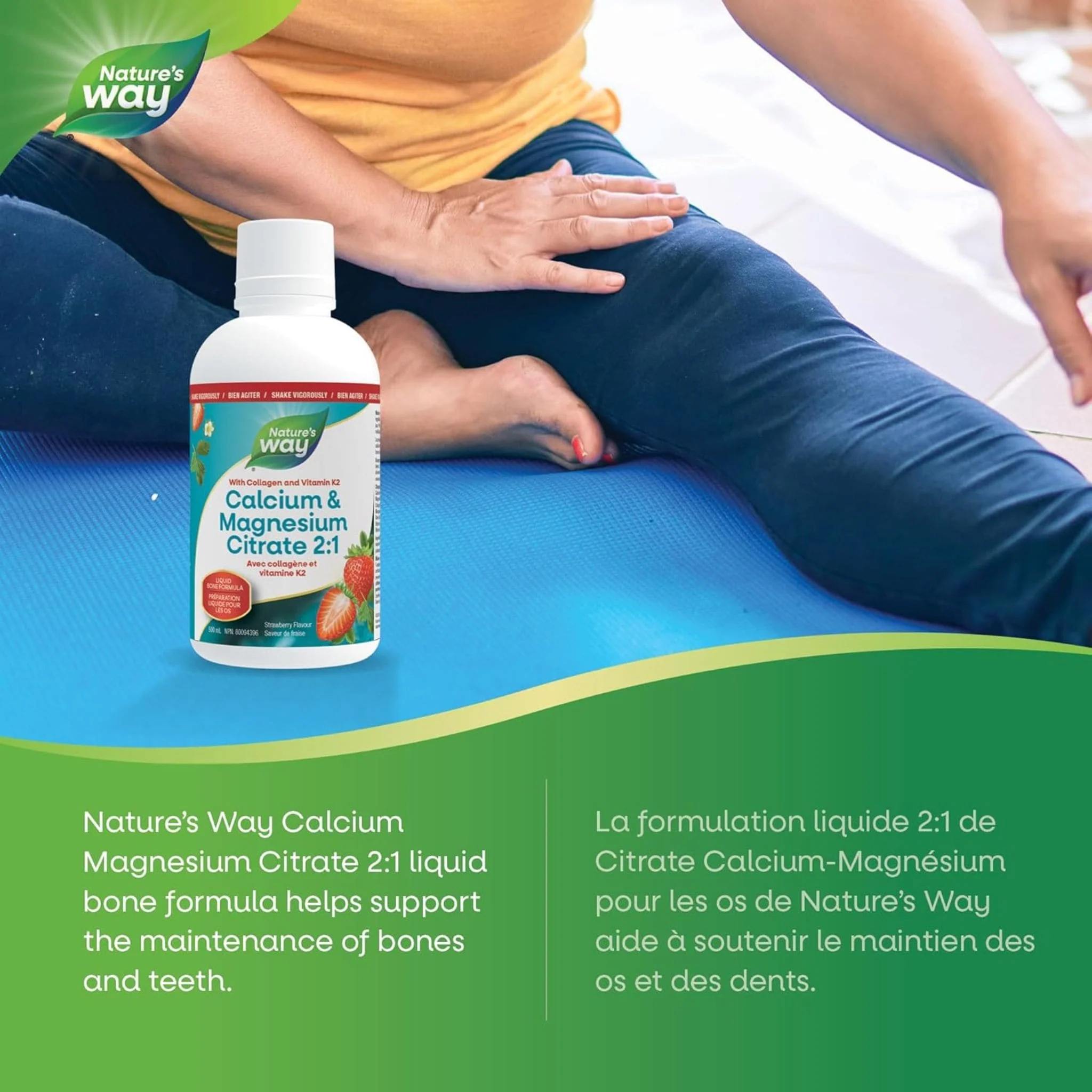Nature's Way Calcium & Magnesium Citrate (2:1) with Vitamin K2 & Collagen, 500ml - Image 20