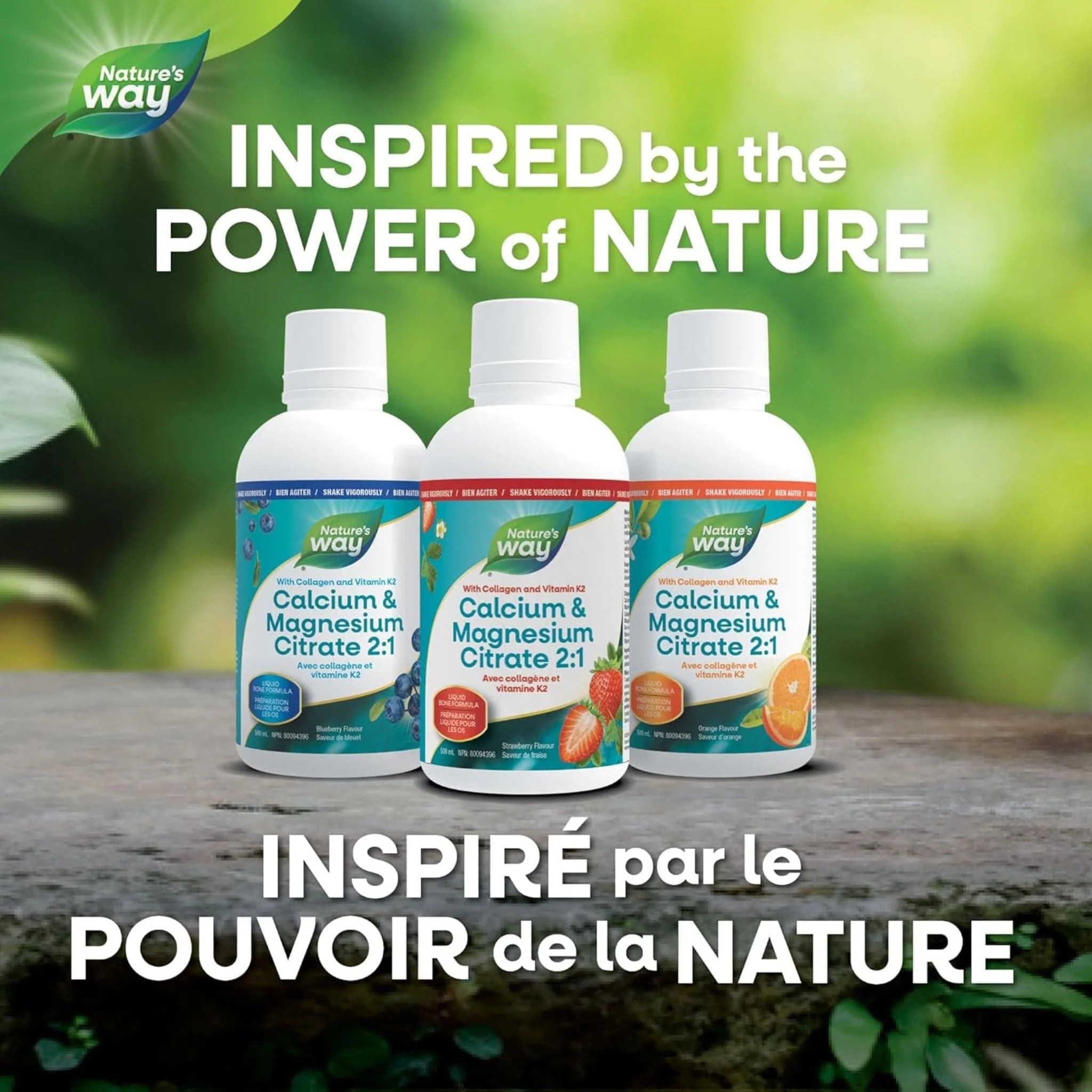 Nature's Way Calcium & Magnesium Citrate (2:1) with Vitamin K2 & Collagen, 500ml - Image 24