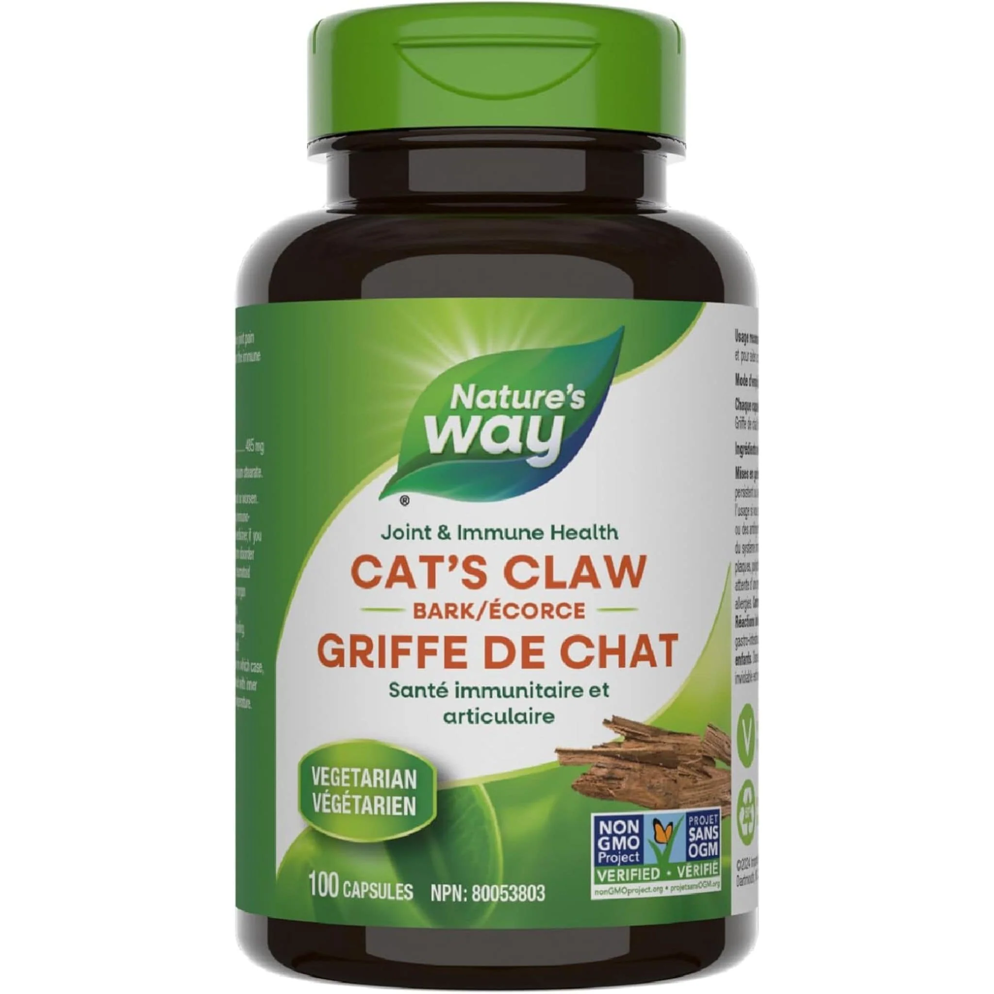 Nature's Way Cat’s Claw Bark, 100 Vegetable Capsules