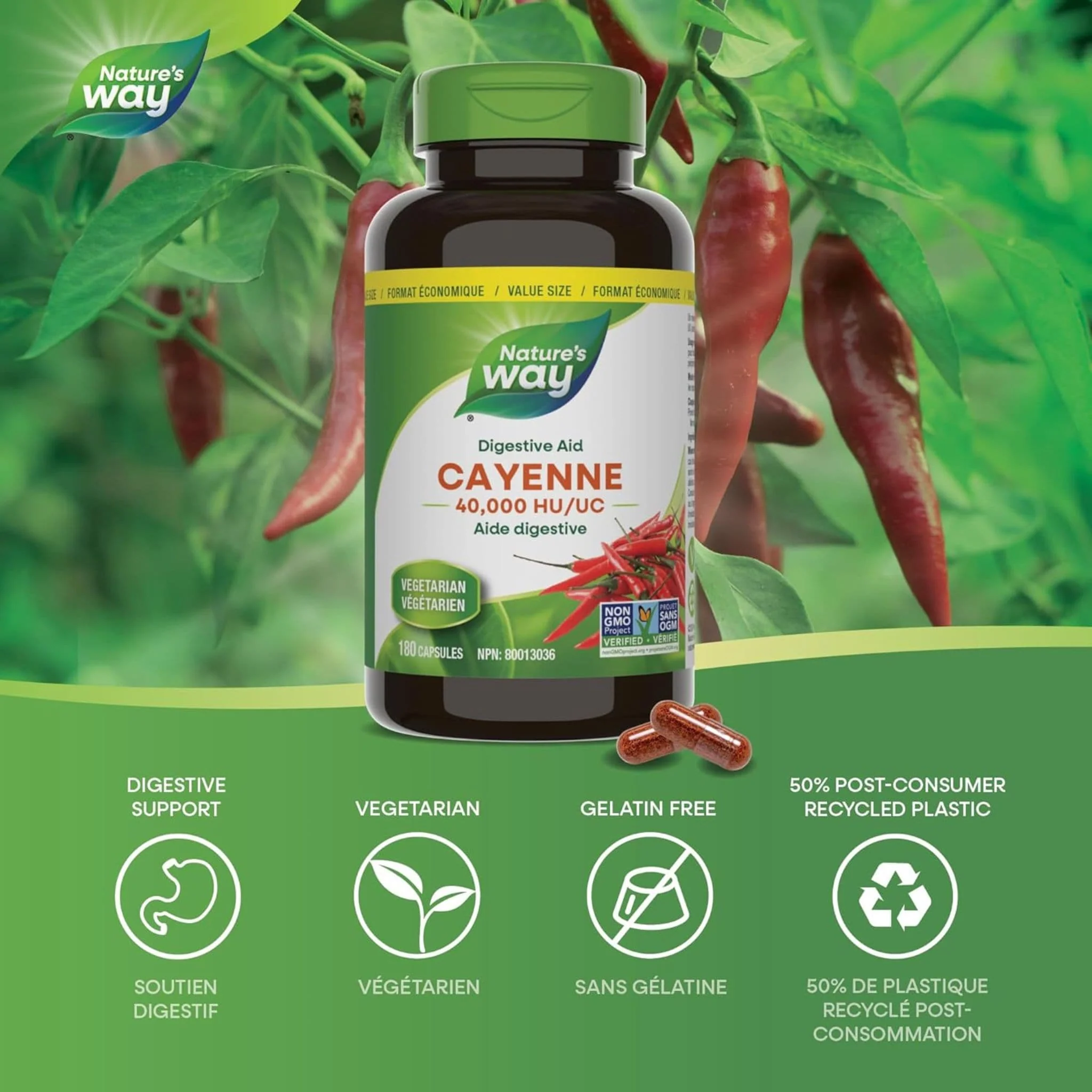 Nature's Way Cayenne 40,000HU 450mg - Image 10