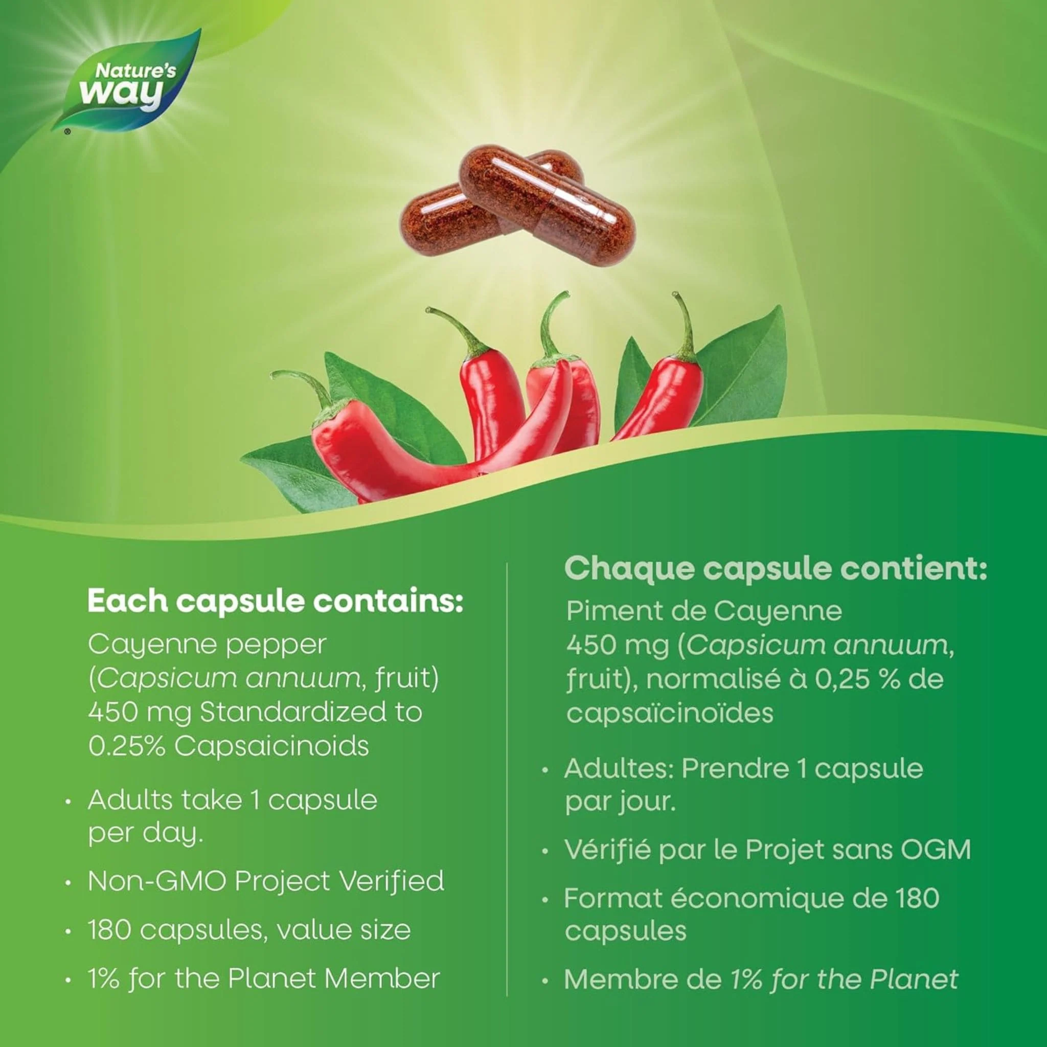 Nature's Way Cayenne 40,000HU 450mg - Image 12