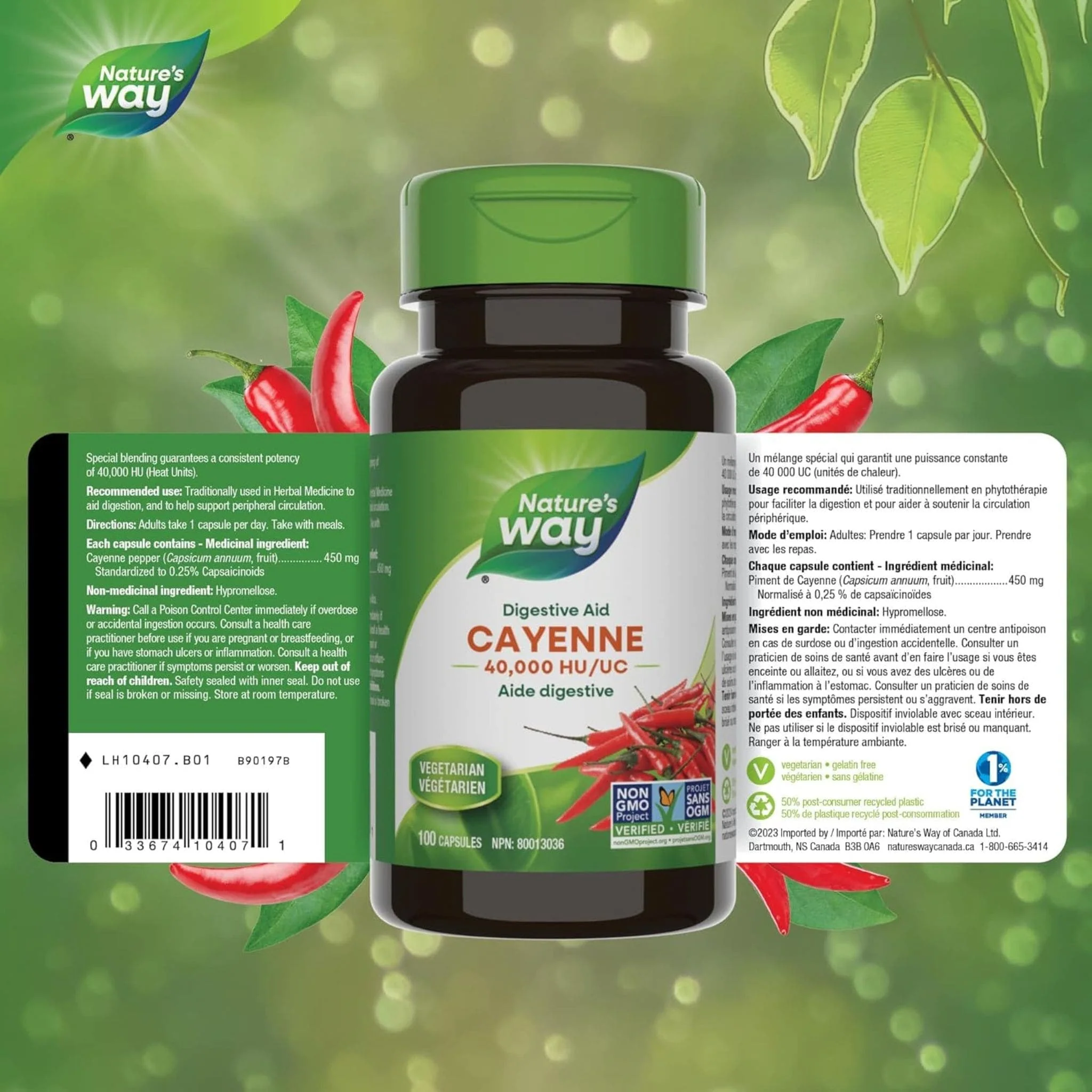Nature's Way Cayenne 40,000HU 450mg - Image 2
