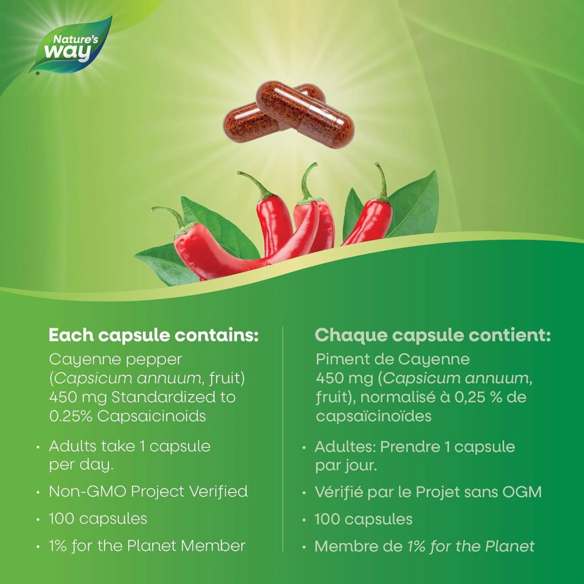 Nature's Way Cayenne 40,000HU 450mg - Image 5