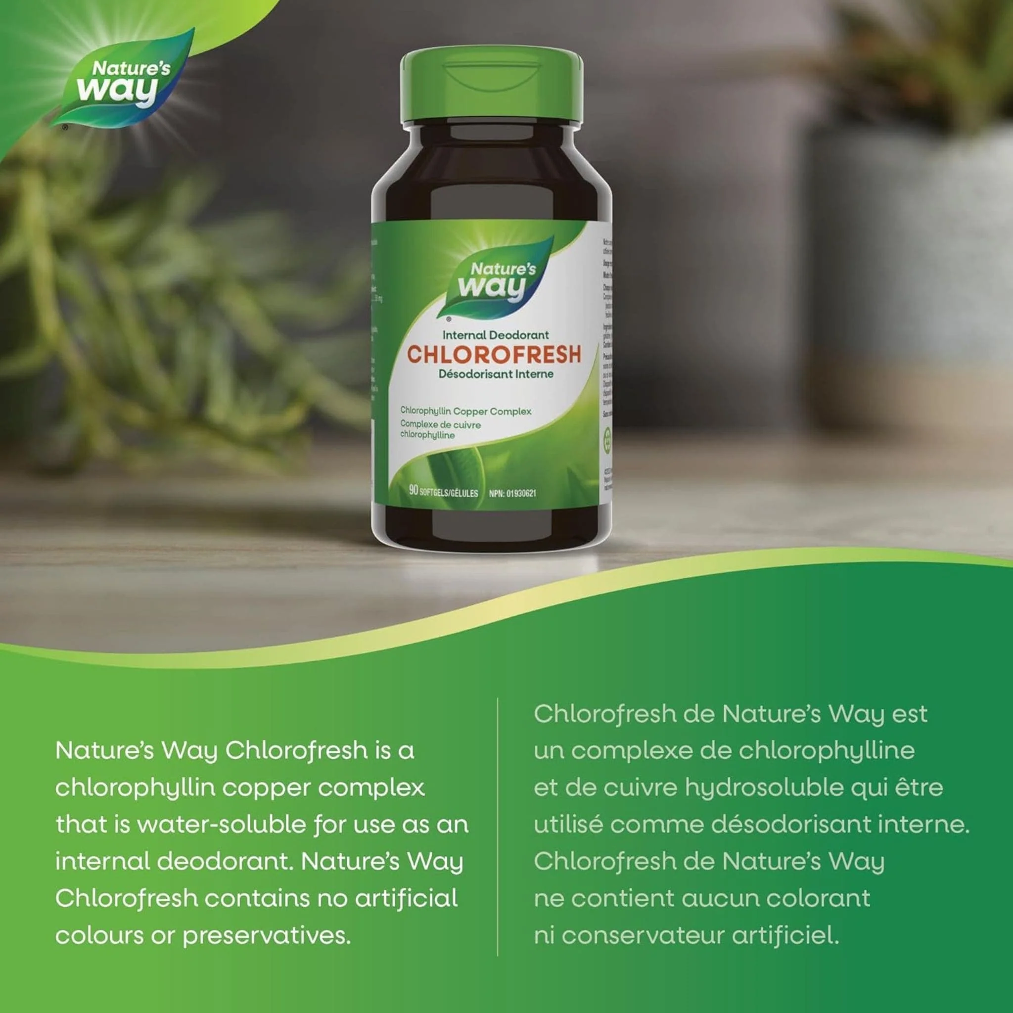 Nature's Way Chlorofresh, 90 Capsules CLEARANCE 75% Off Exp 3/26 Final Sale - Image 5