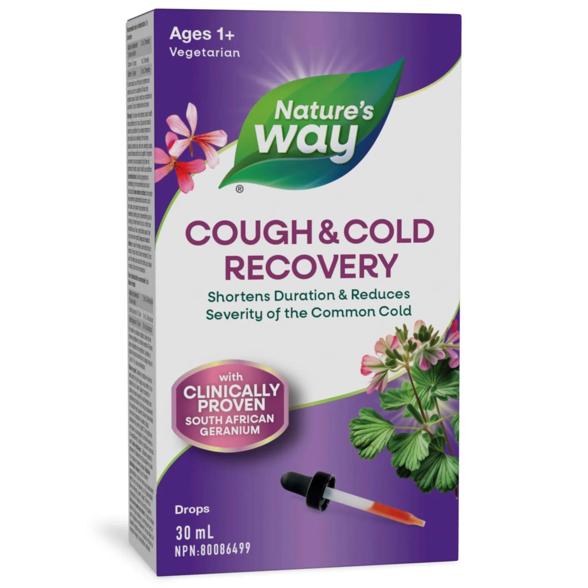Nature's Way Cough and Cold Recovery Drops, Shortens Duration and Reduces Severity of the Common Cold, 30ml