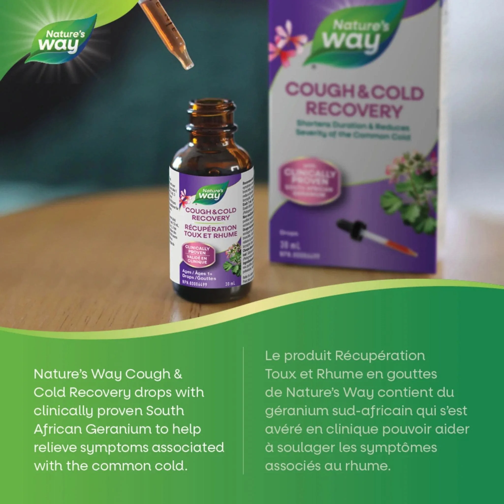 Nature's Way Cough and Cold Recovery Drops, Shortens Duration and Reduces Severity of the Common Cold, 30ml - Image 3