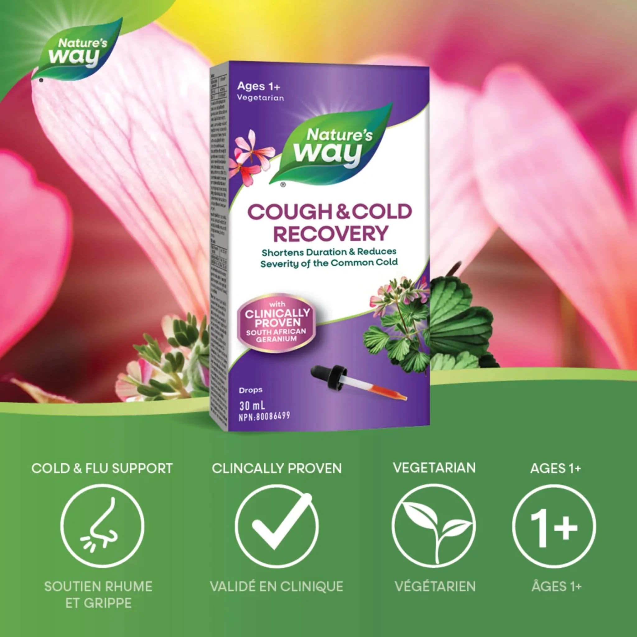 Nature's Way Cough and Cold Recovery Drops, Shortens Duration and Reduces Severity of the Common Cold, 30ml - Image 4