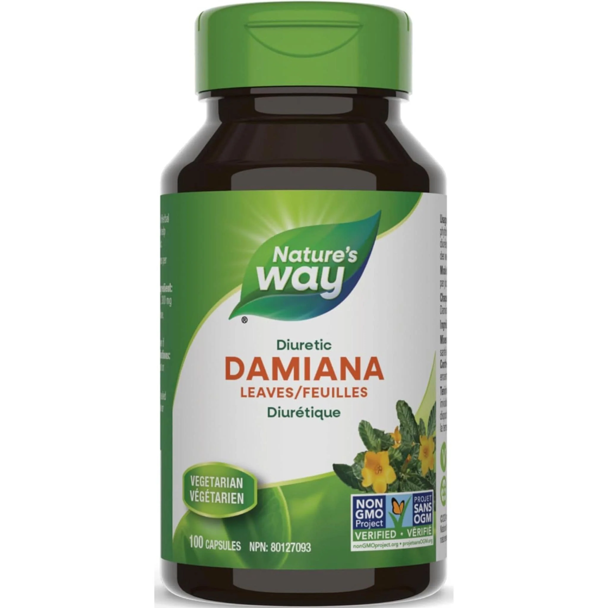 Nature's Way Damiana Leaves 400mg, 100 VCaps
