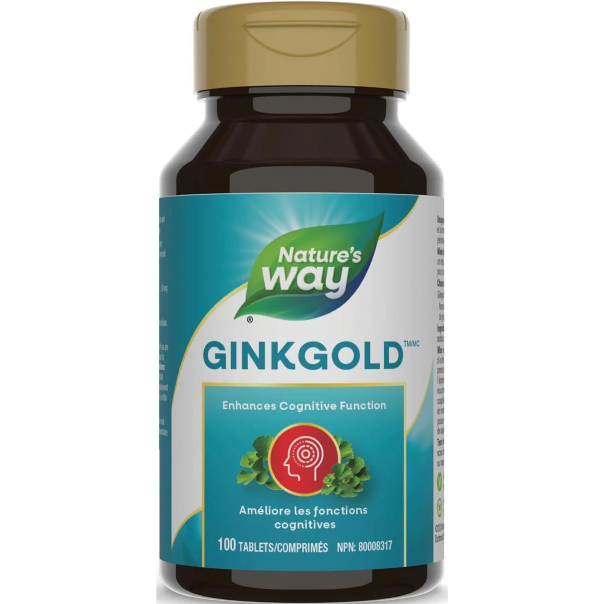 Nature's Way Ginkgold 60mg (For Improved Mental Sharpness), 100 Tablets
