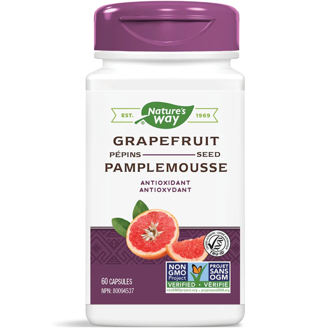 Nature's Way Grapefruit Seed Standardized Extract, 60 Vcaps