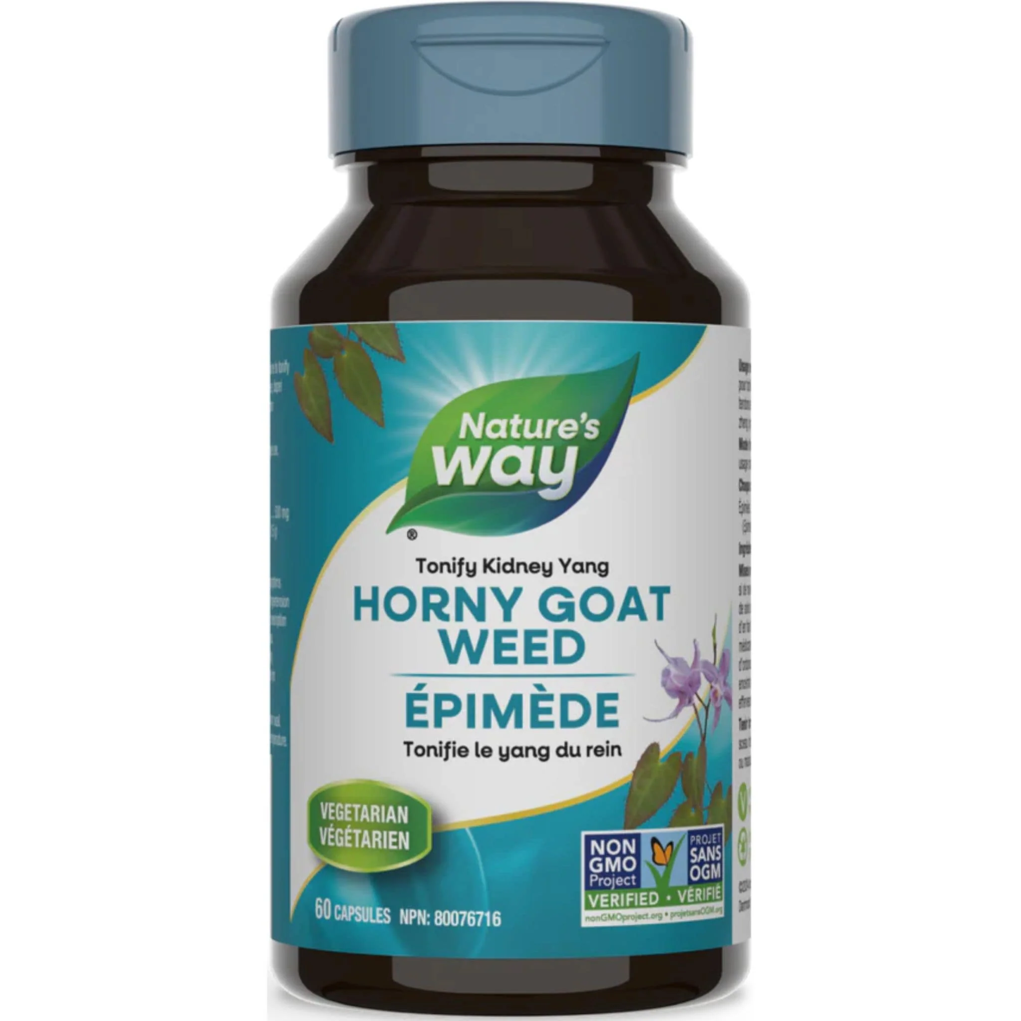 Nature's Way Horny Goat Weed Standardized Extract, 60 Vegetable Capsules