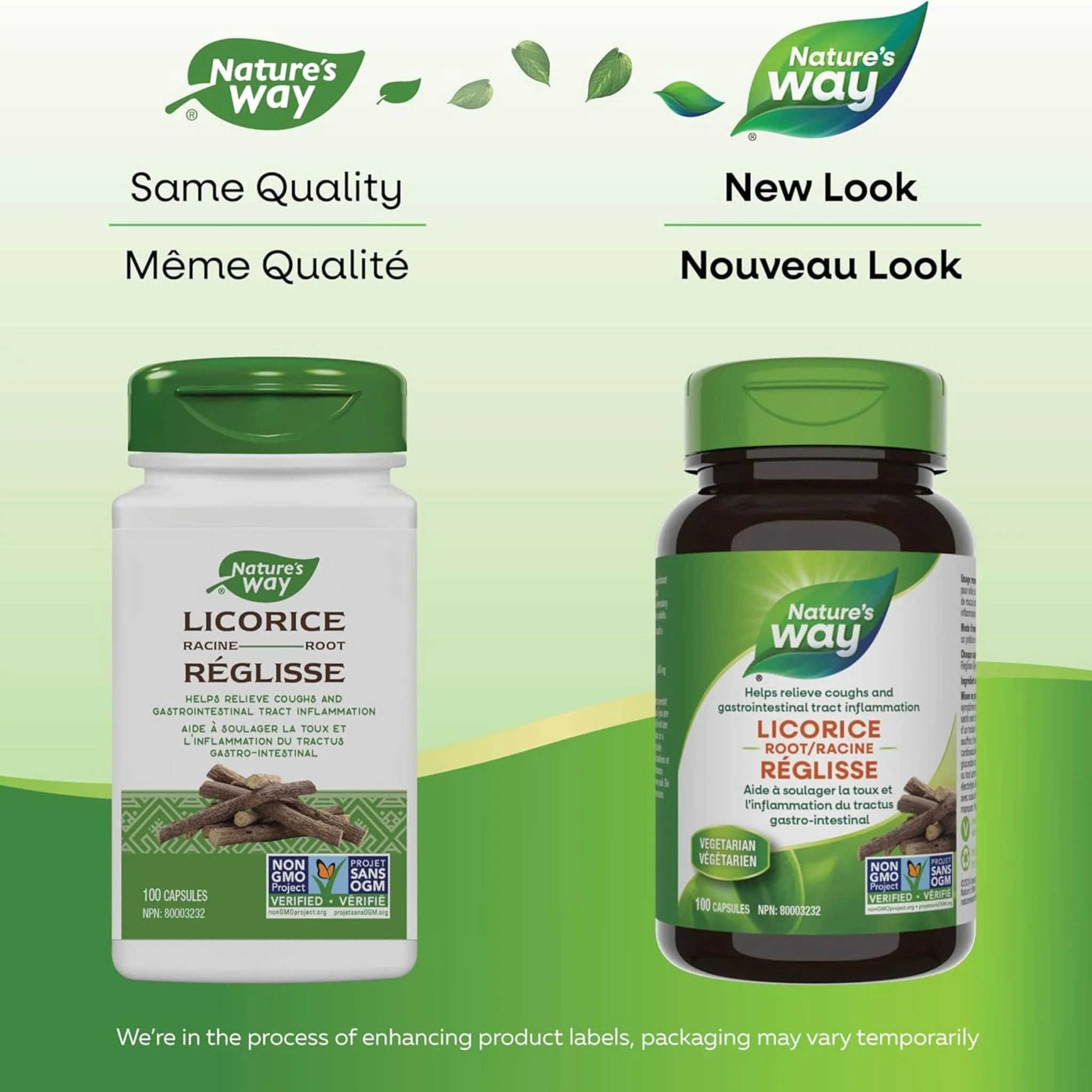 Nature's Way Licorice Root, 100 Vegetable Capsules - Image 2