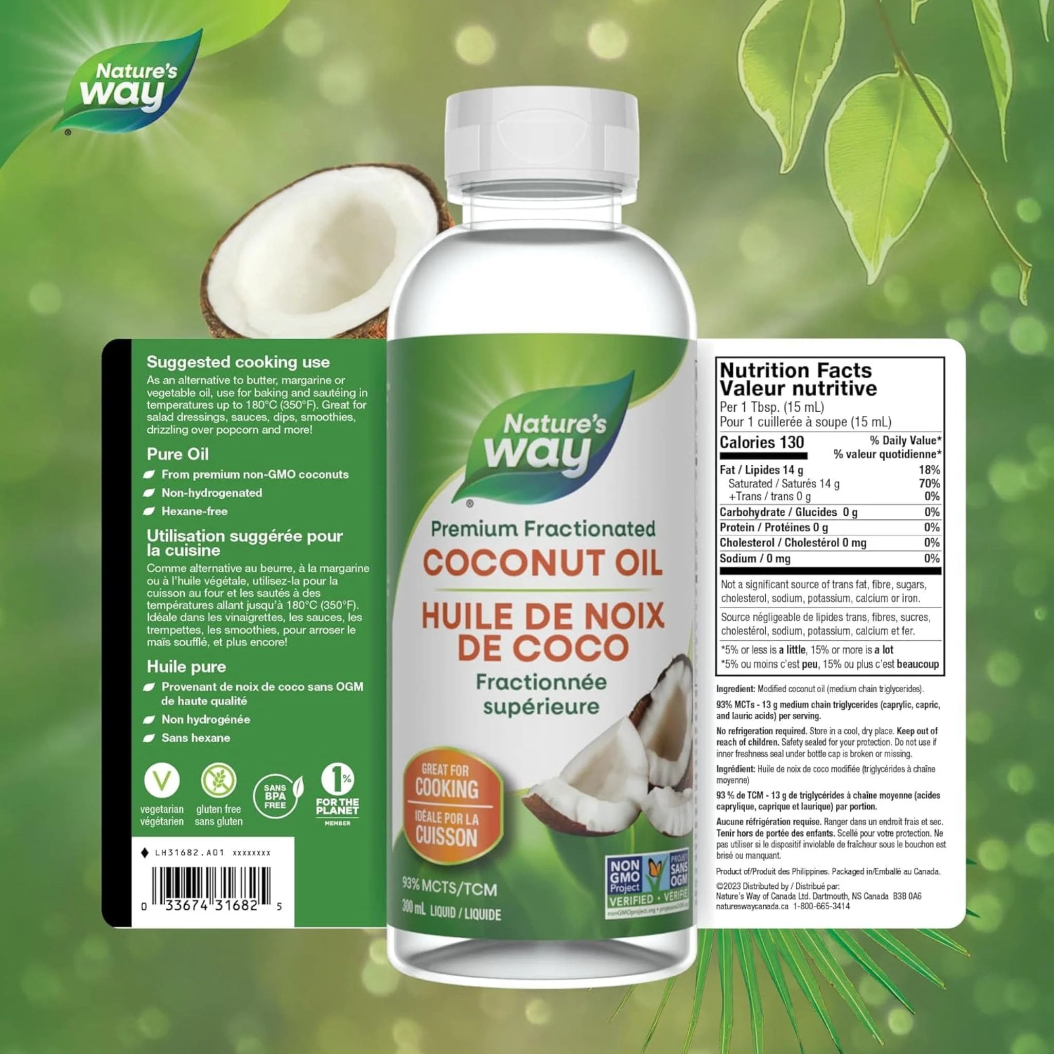 Nature's Way Liquid Coconut Oil - Image 3
