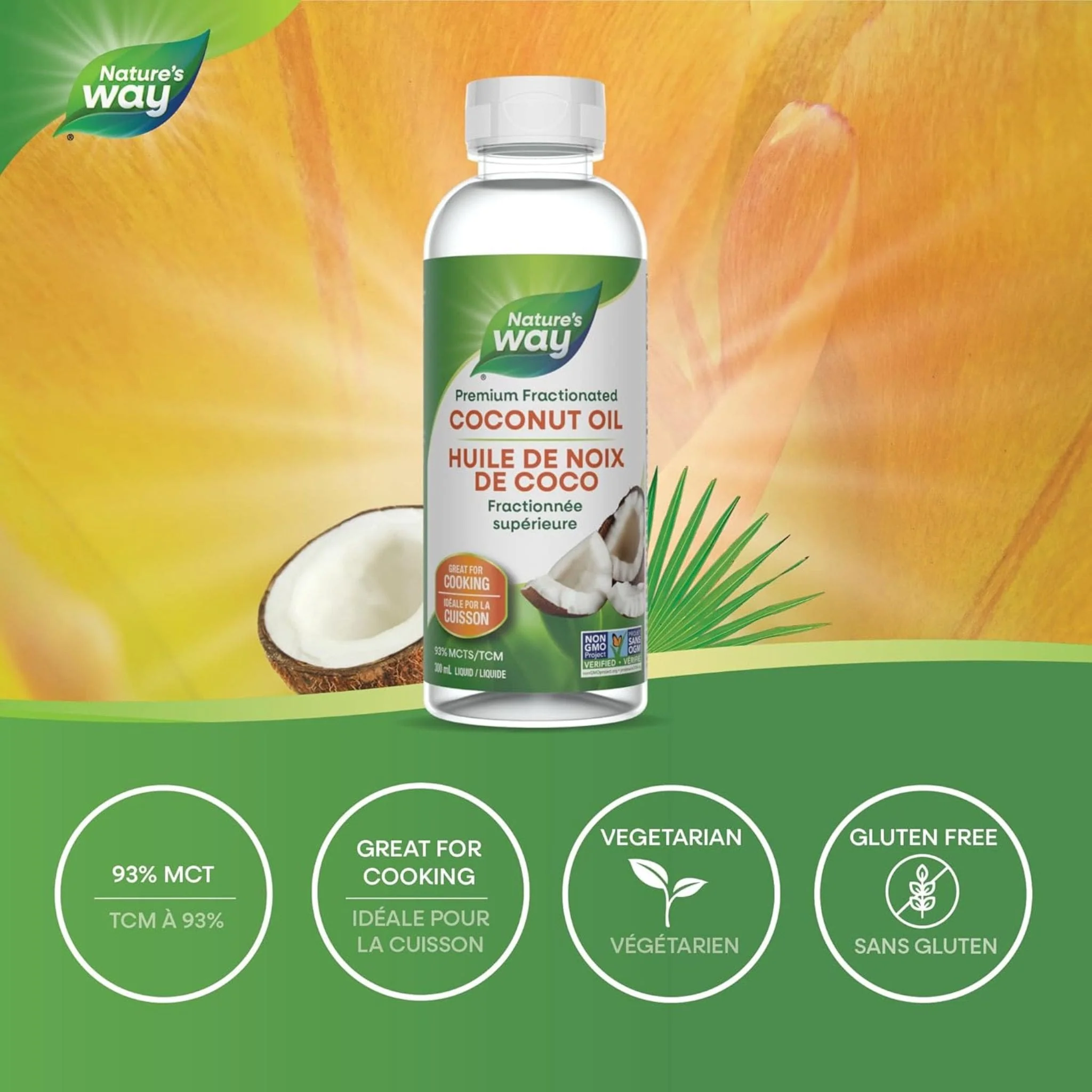 Nature's Way Liquid Coconut Oil - Image 4