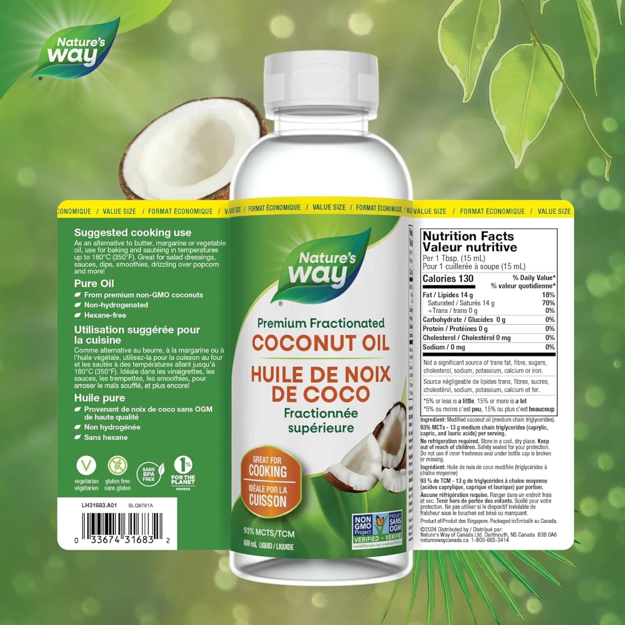 Nature's Way Liquid Coconut Oil - Image 9